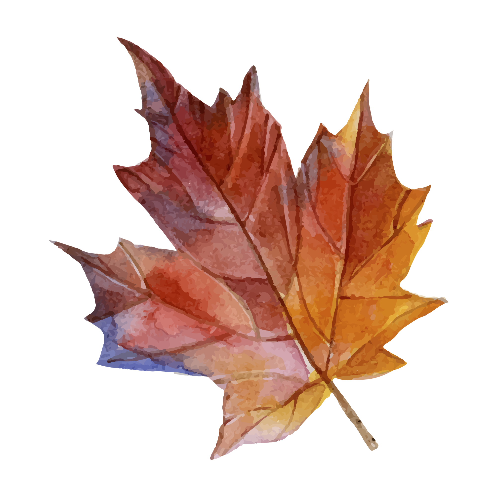 Autumn 02 — Autumn watercolour SVG cut file
