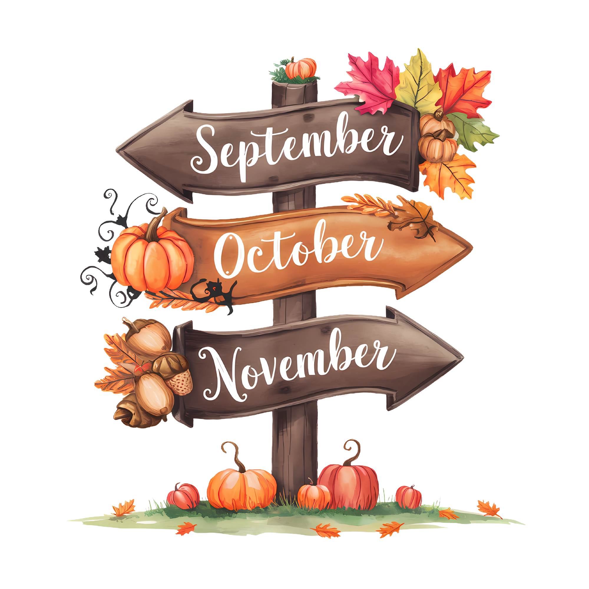 Autumn 17 — Autumn watercolour SVG cut file