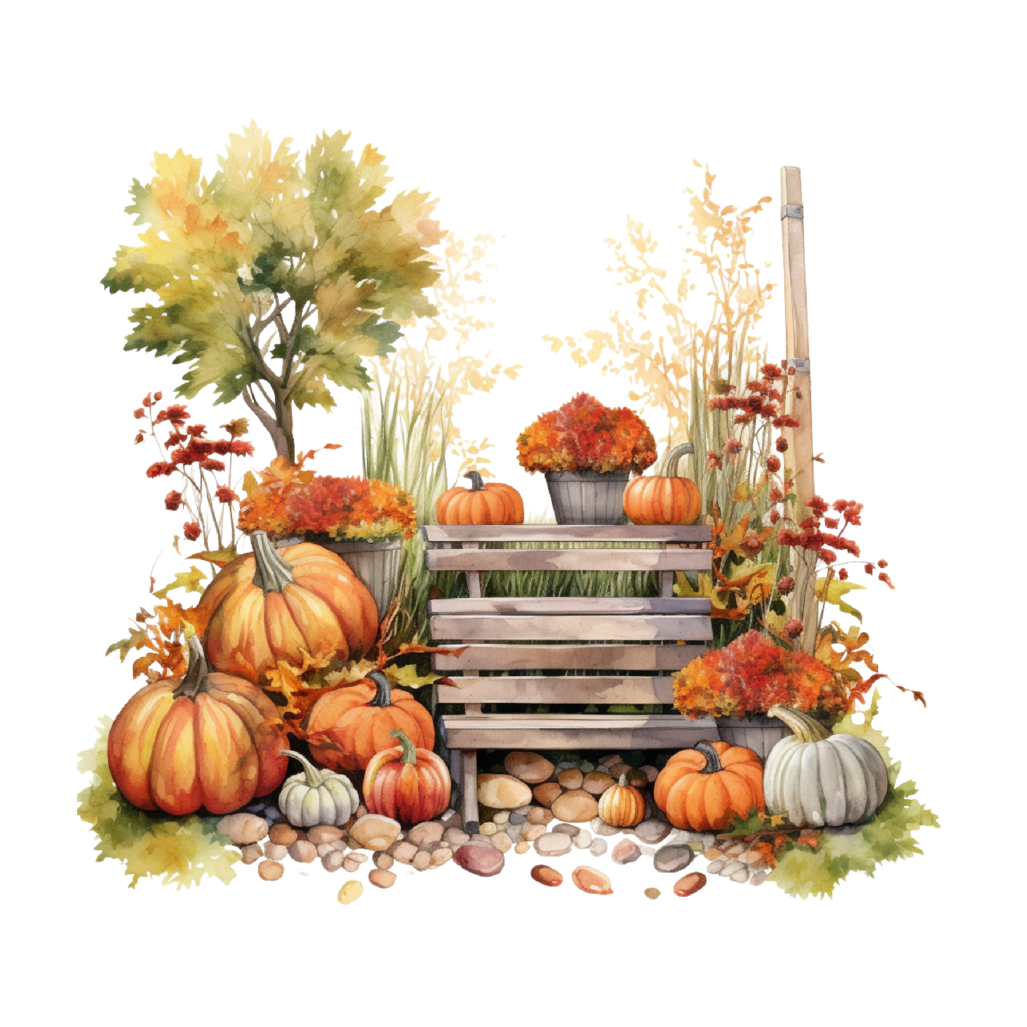 Autumn 22 — Autumn watercolour SVG cut file