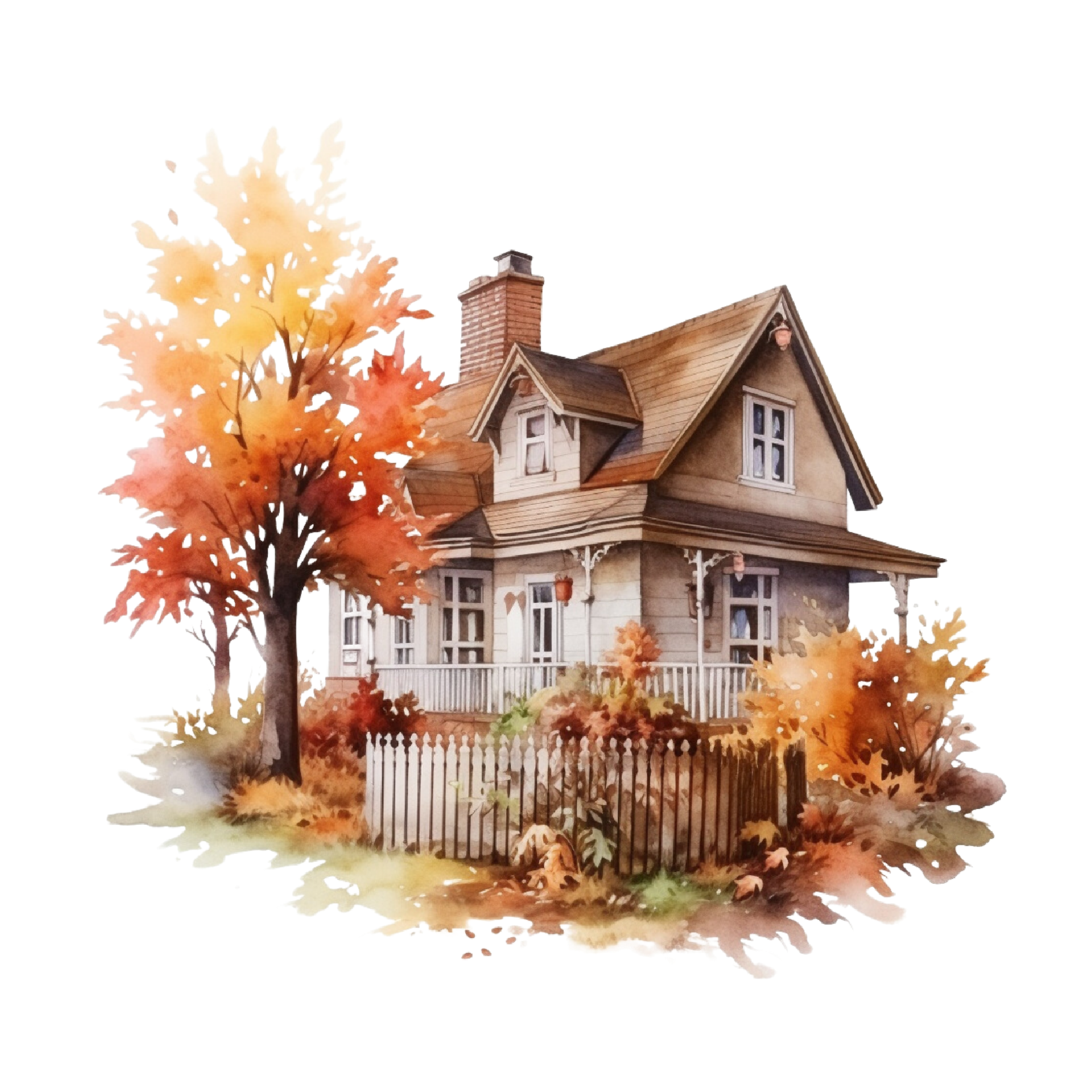 Autumn 29 — Autumn watercolour SVG cut file