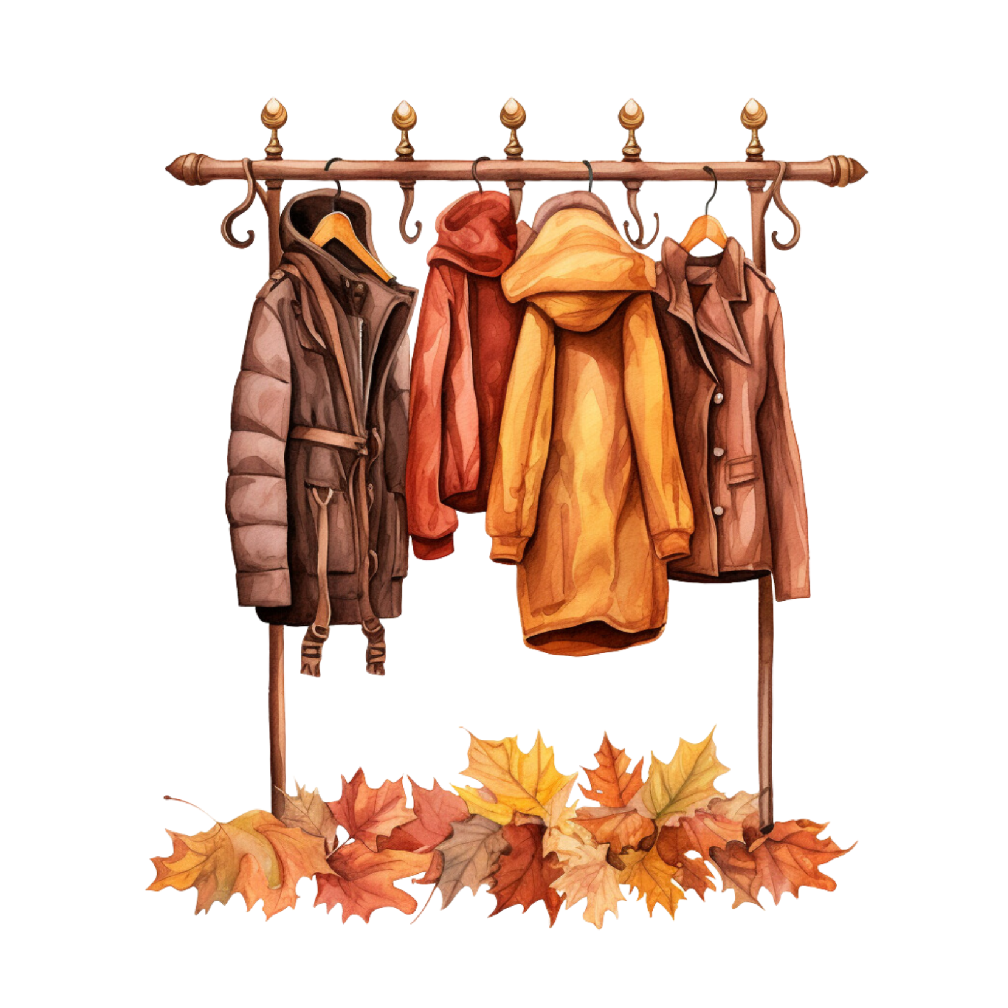 Autumn 47 — Autumn watercolour SVG cut file