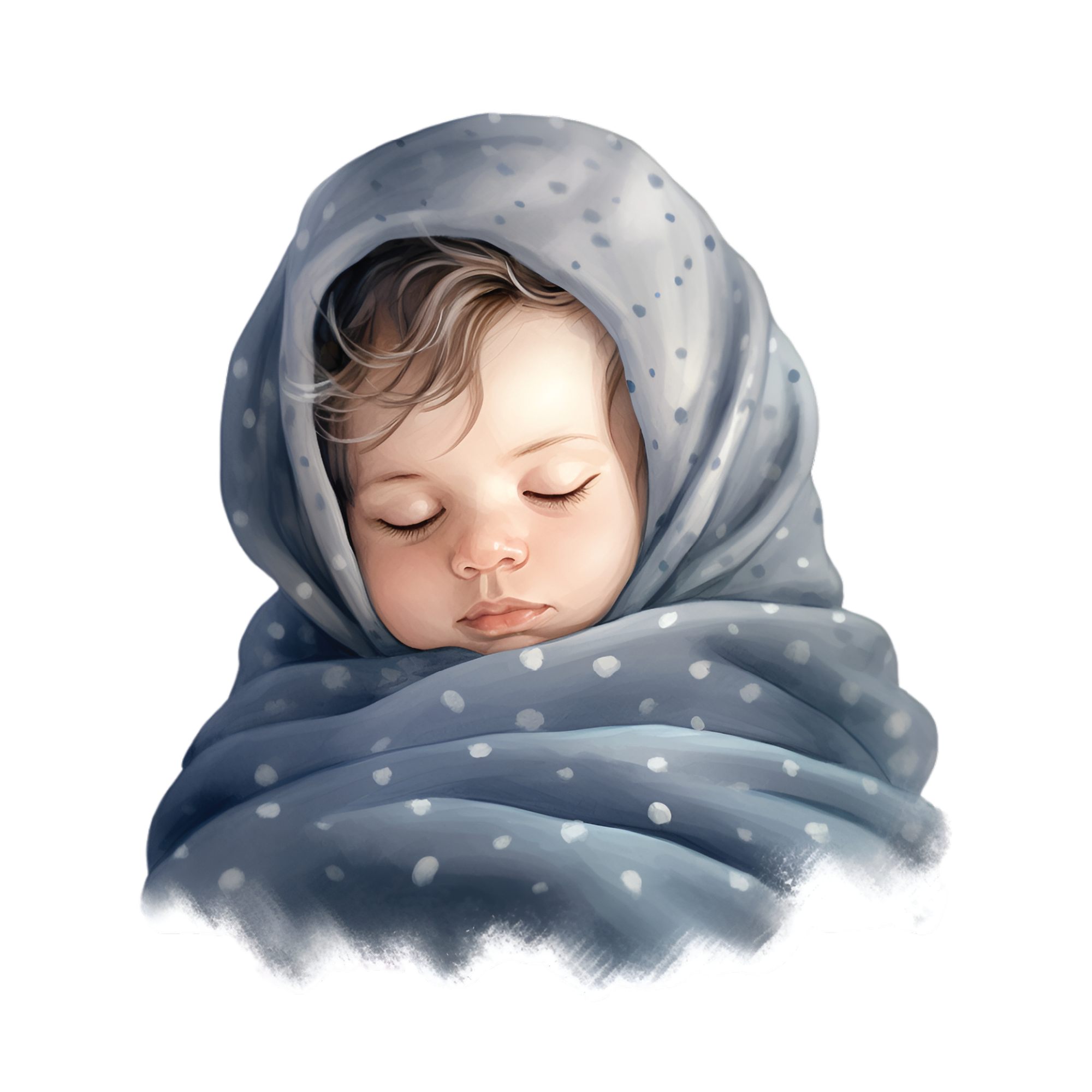 Baby 19 — Baby watercolour SVG cut file