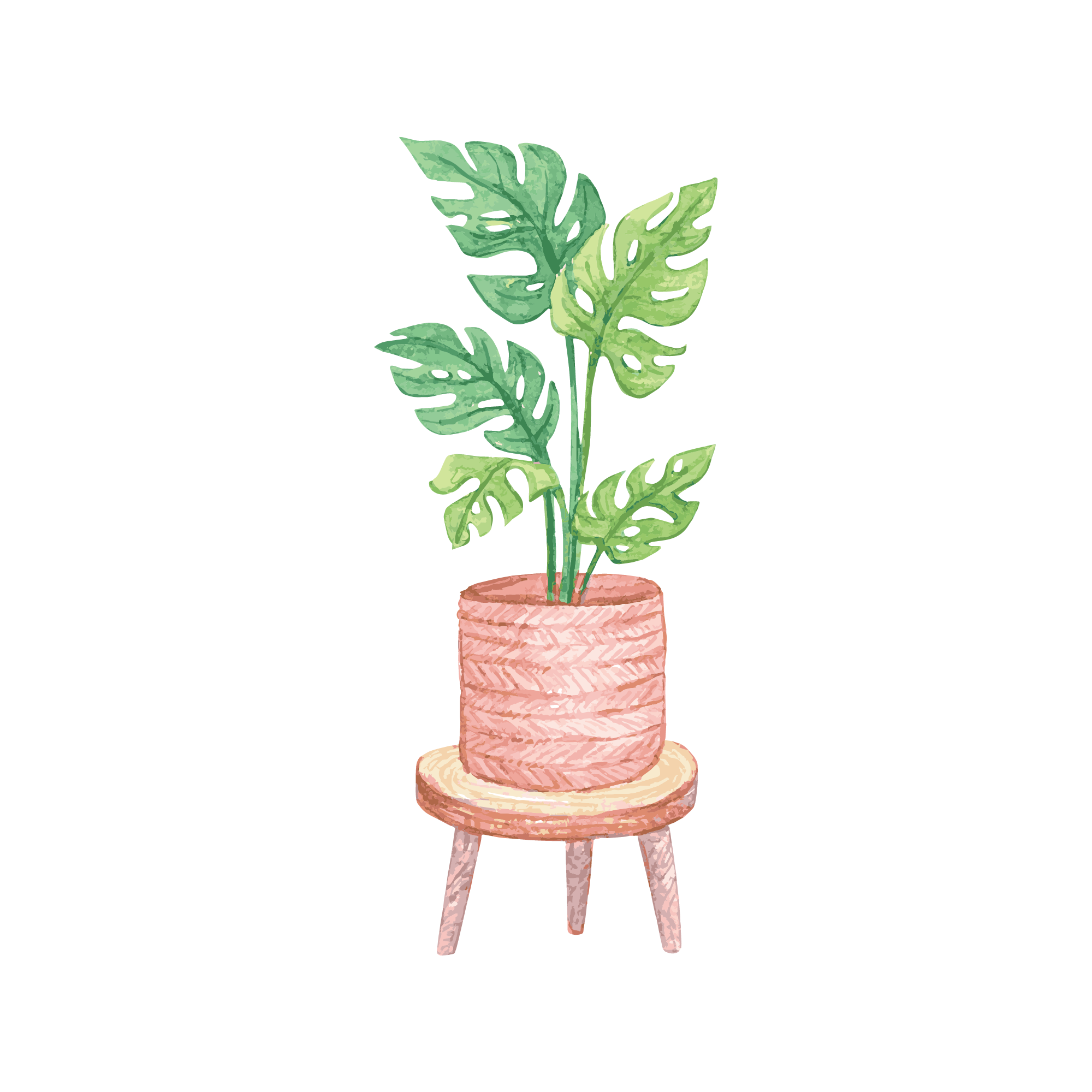 Bedroom 36 — Bedroom watercolour SVG cut file