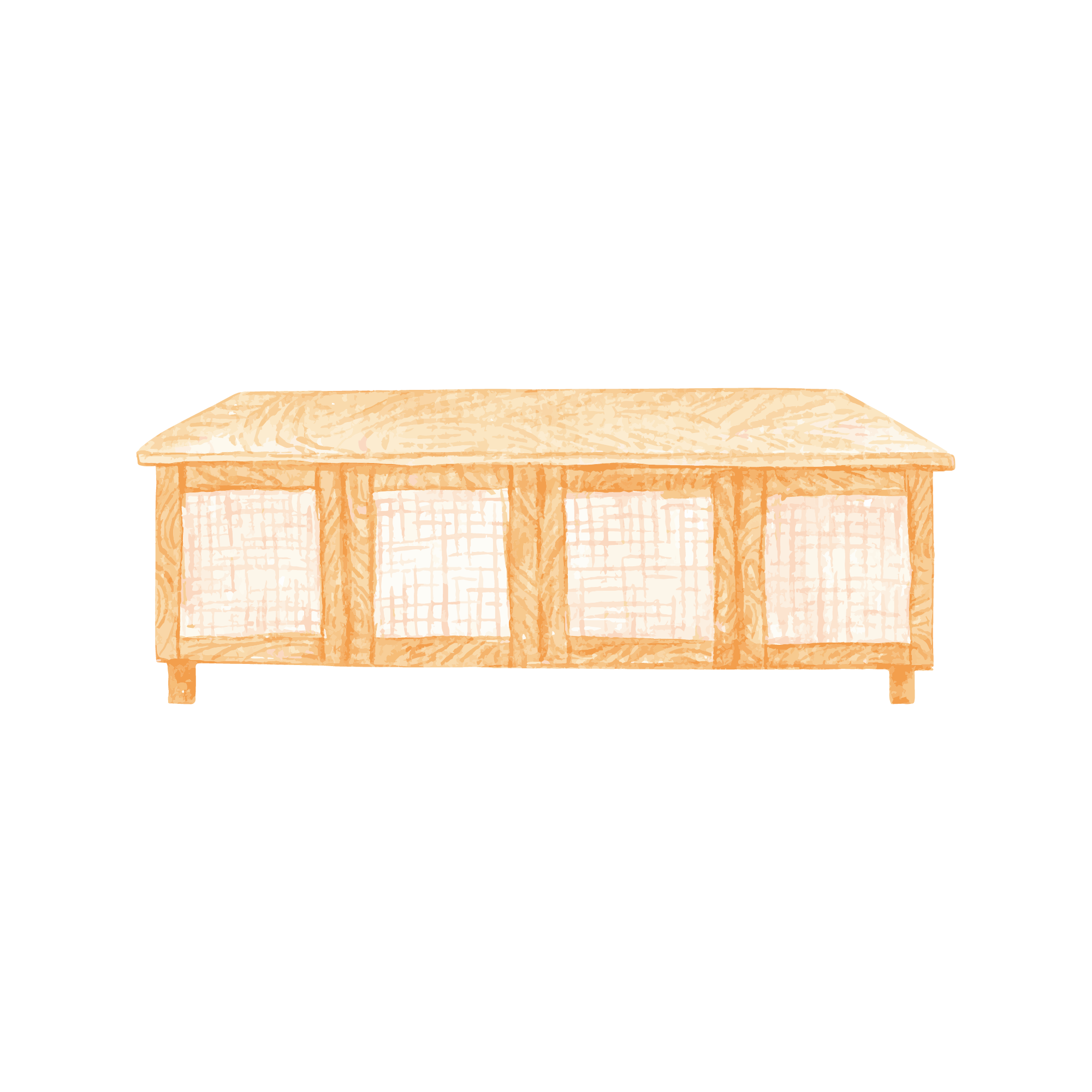 Bedroom 37 — Bedroom watercolour SVG cut file