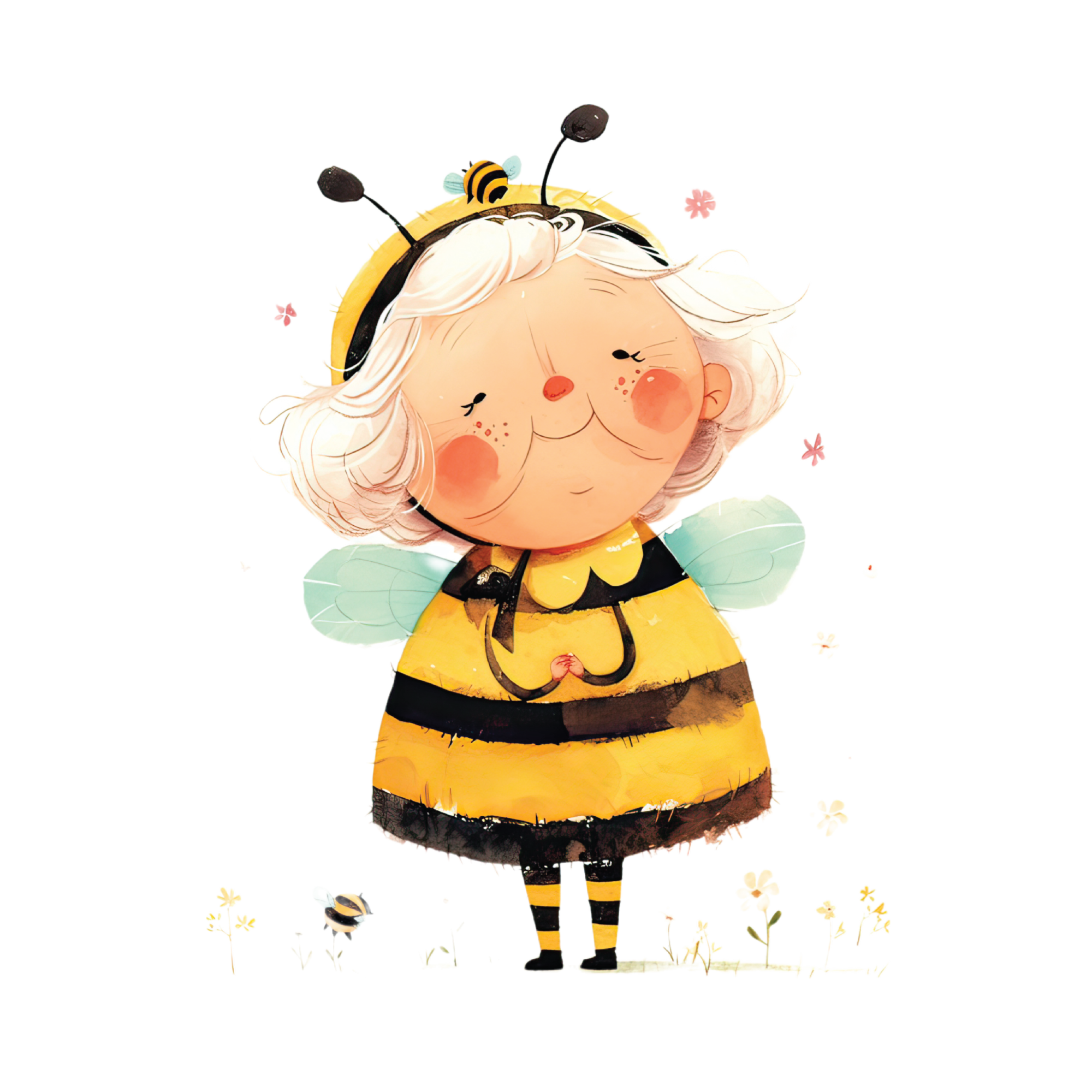 Bee 19 — Bee watercolour SVG cut file