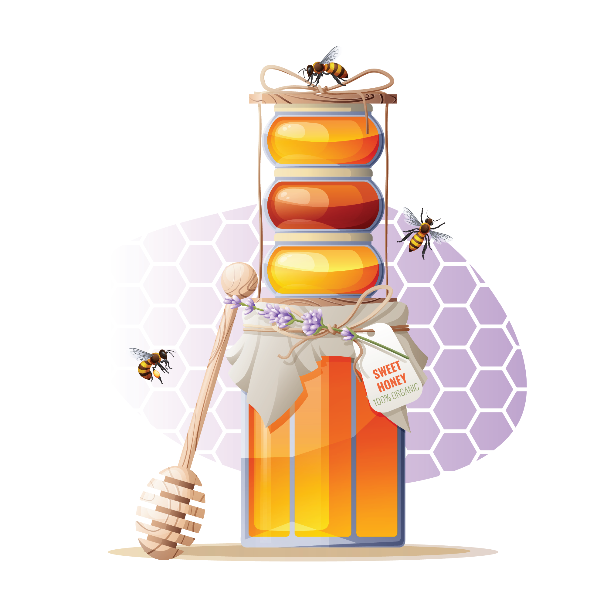 Bee 03 — Bee watercolour SVG cut file
