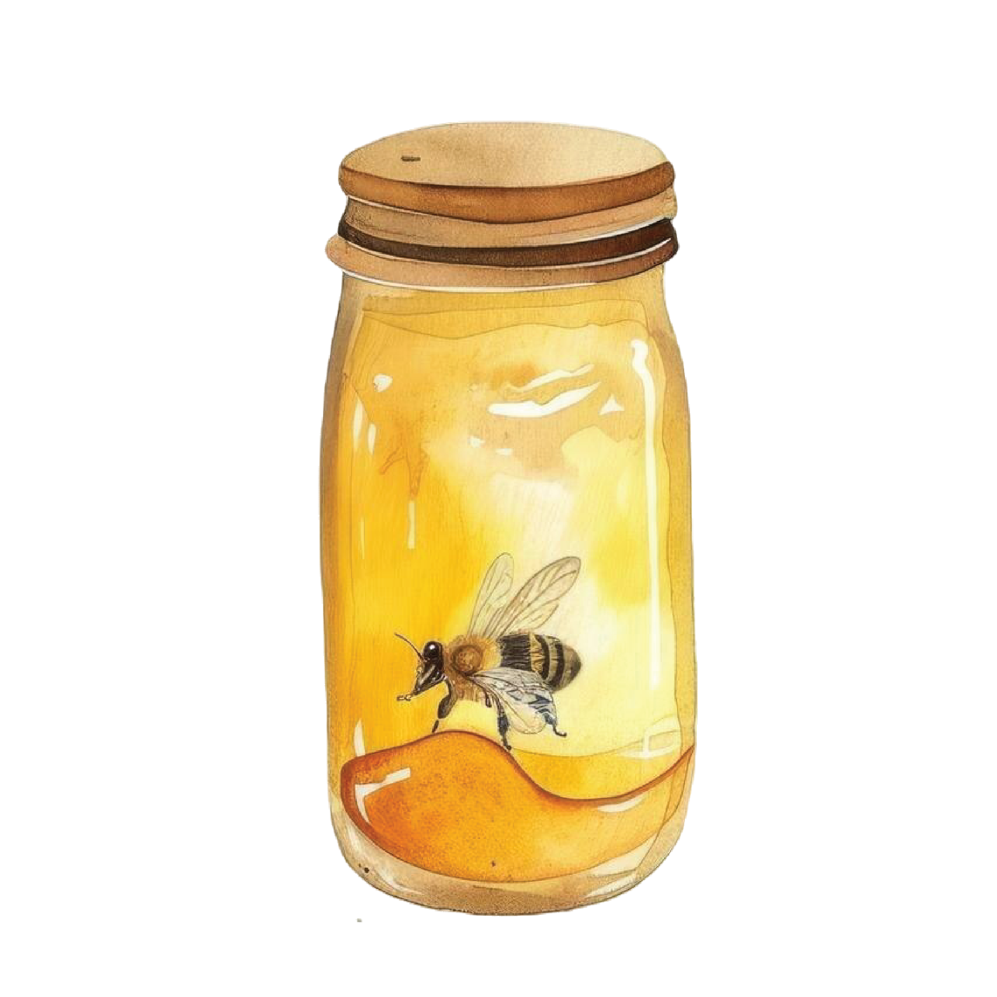 Bee 22 — Bee watercolour SVG cut file