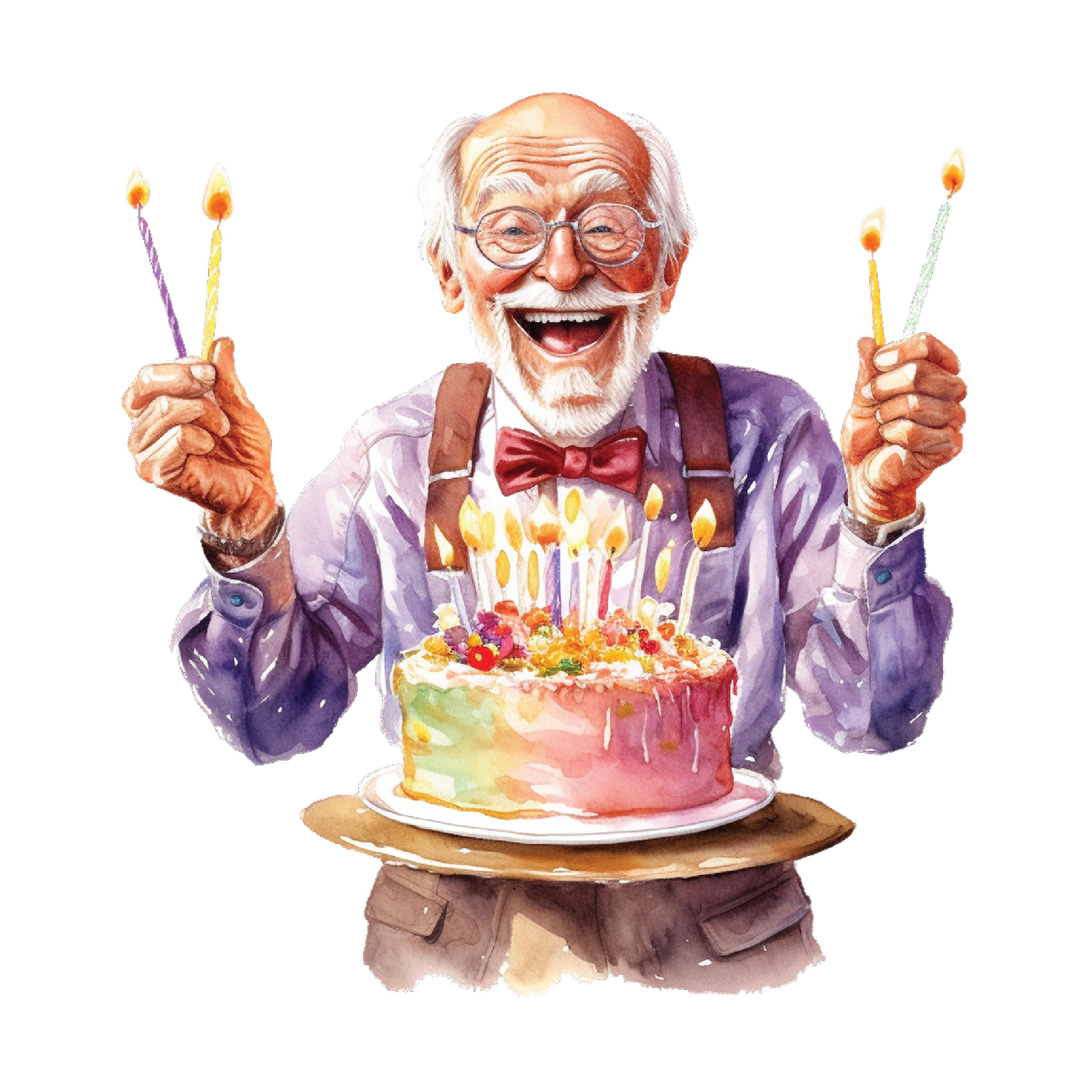 Birthday watercolour design