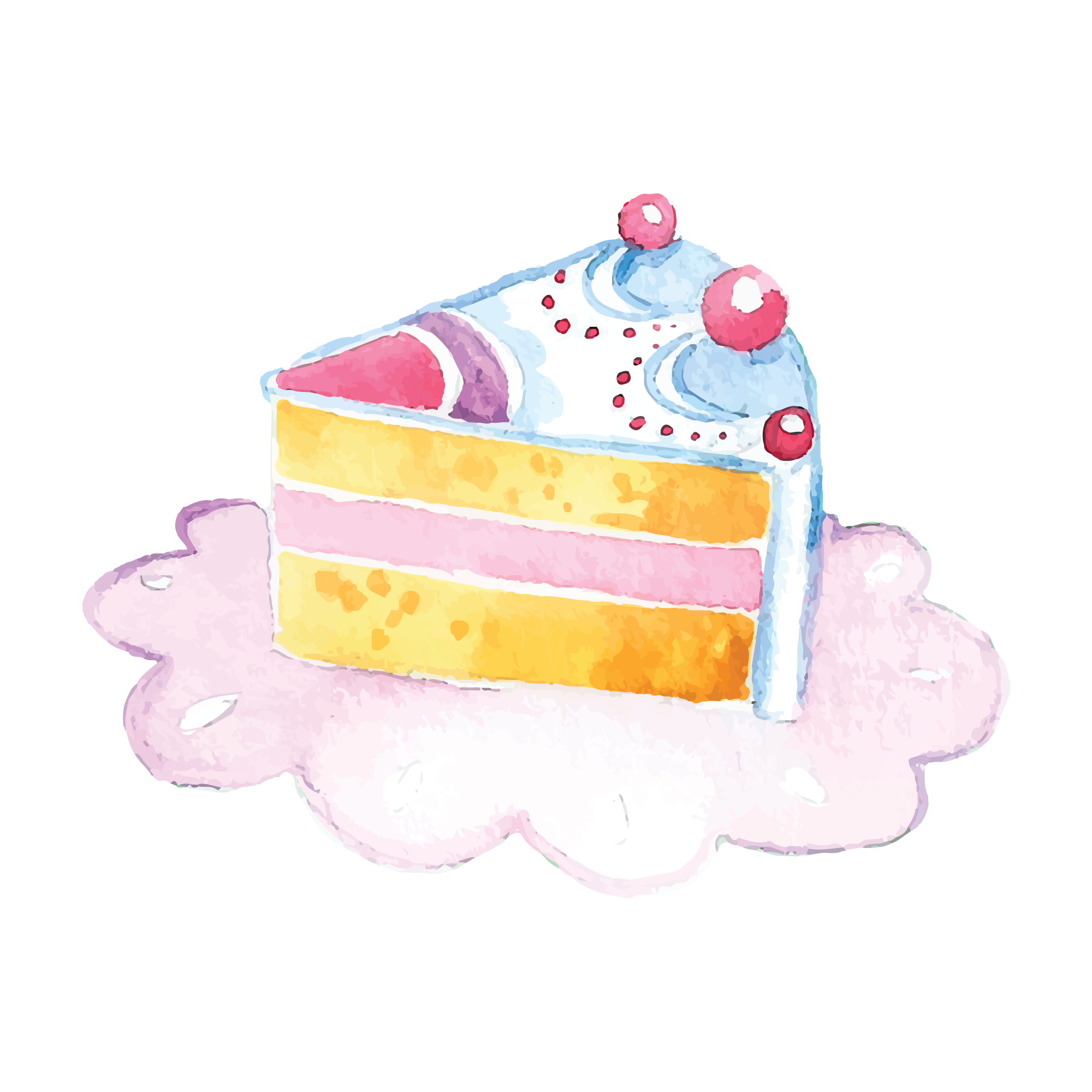 Birthday 17 — Birthday watercolour SVG cut file
