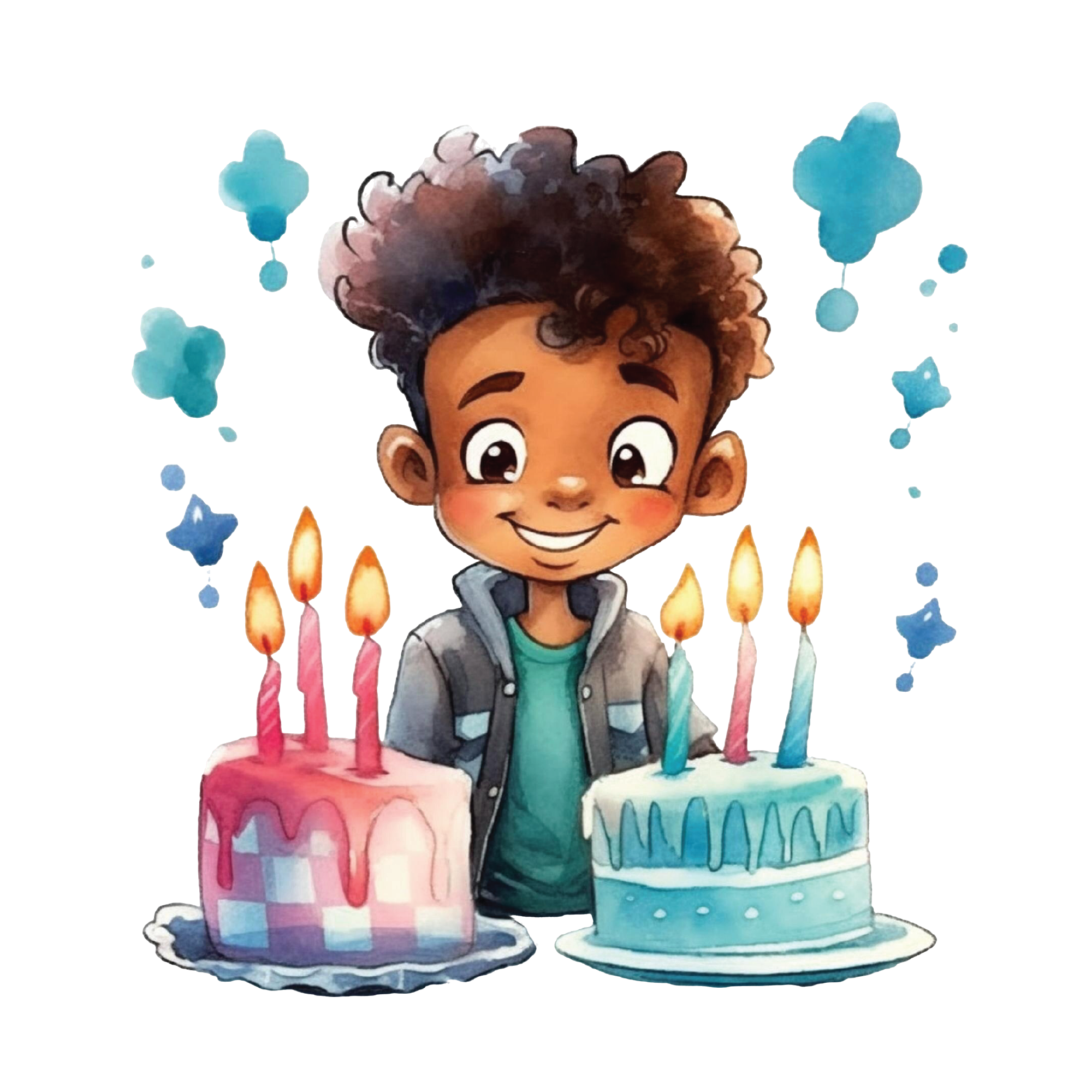 Birthday 19 — Birthday watercolour SVG cut file