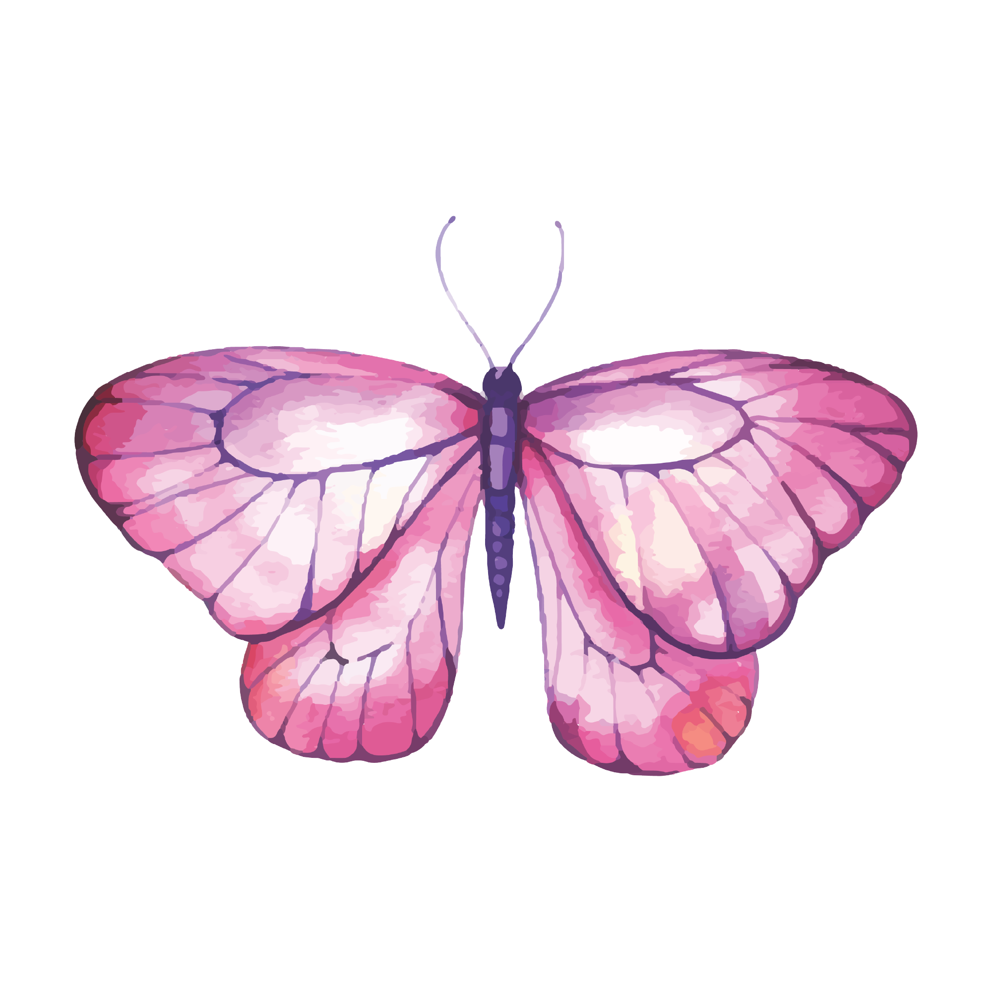 Butterfly 17 — Butterfly watercolour SVG cut file