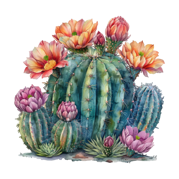 Cactus 18 — Cactus watercolour SVG cut file