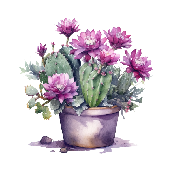 Cactus 26 — Cactus watercolour SVG cut file