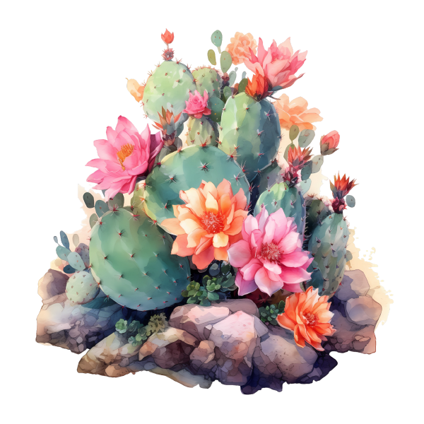 Cactus 29 — Cactus watercolour SVG cut file