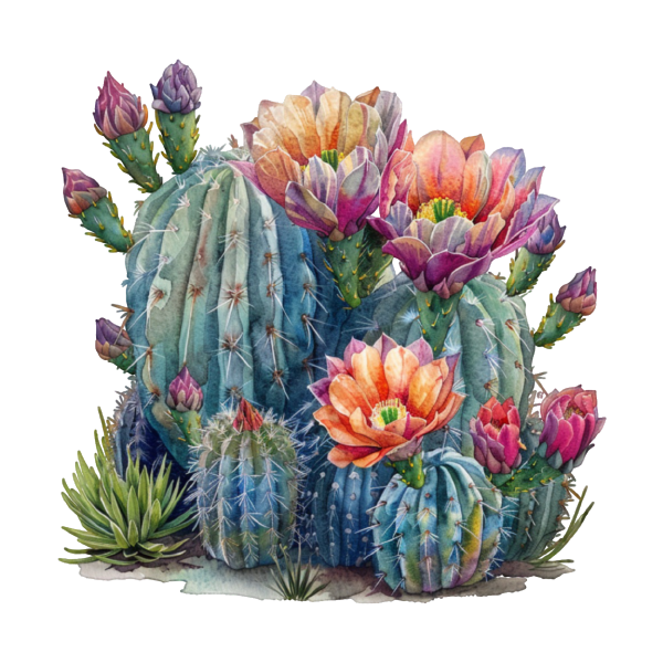 Cactus 30 — Cactus watercolour SVG cut file
