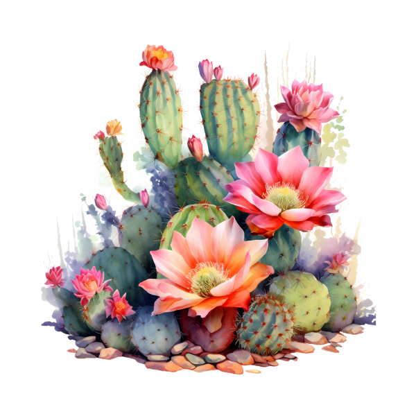 Cactus 31 — Cactus watercolour SVG cut file