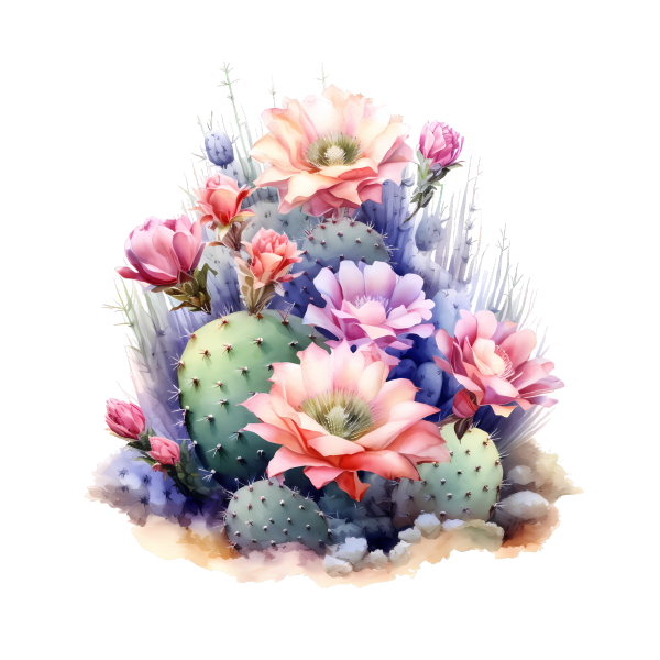 Cactus 32 — Cactus watercolour SVG cut file