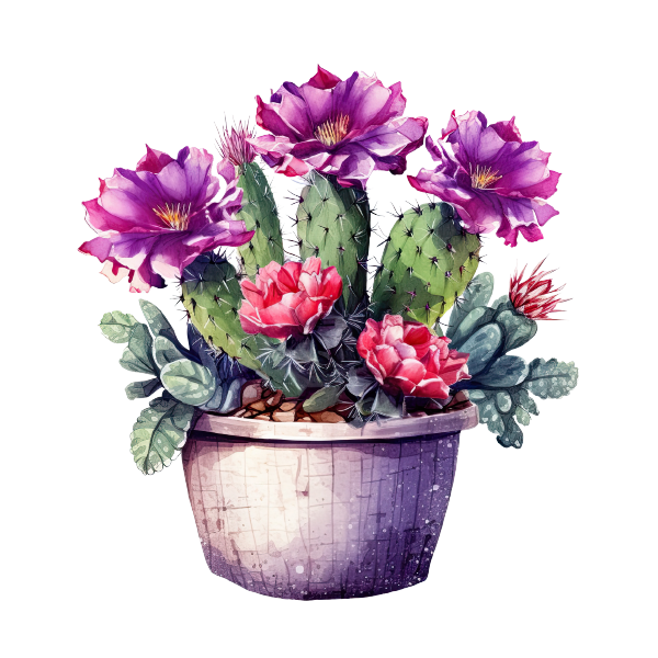 Cactus 33 — Cactus watercolour SVG cut file