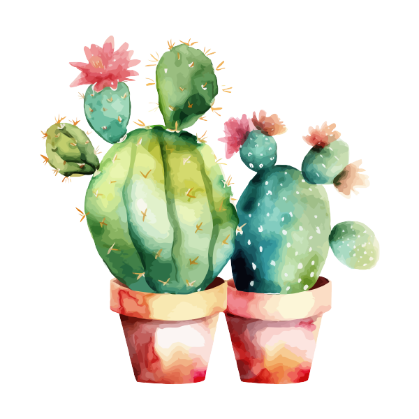 Cactus 37 — Cactus watercolour SVG cut file
