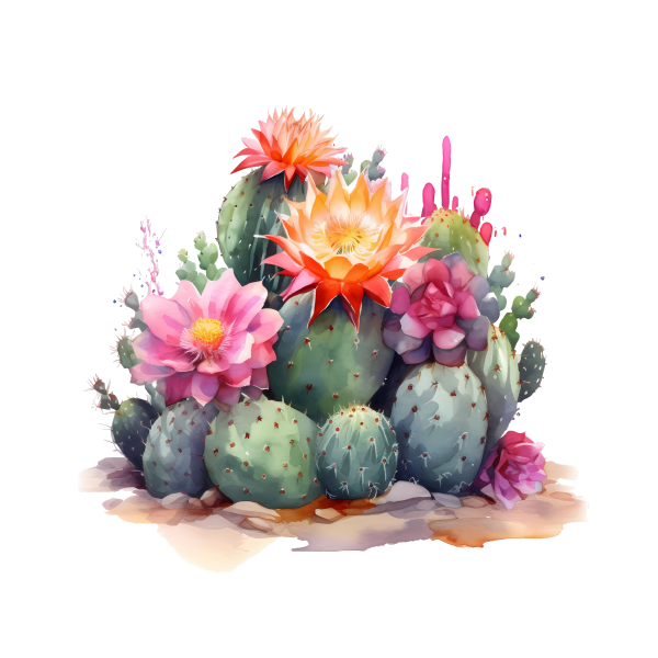 Cactus 41 — Cactus watercolour SVG cut file