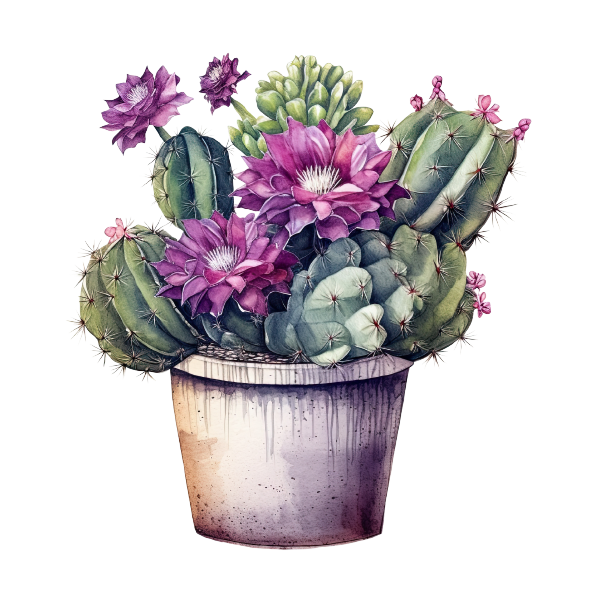 Cactus 43 — Cactus watercolour SVG cut file