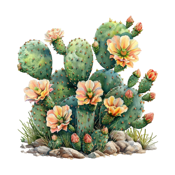 Cactus 48 — Cactus watercolour SVG cut file