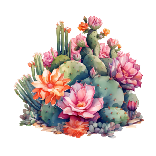 Cactus 49 — Cactus watercolour SVG cut file