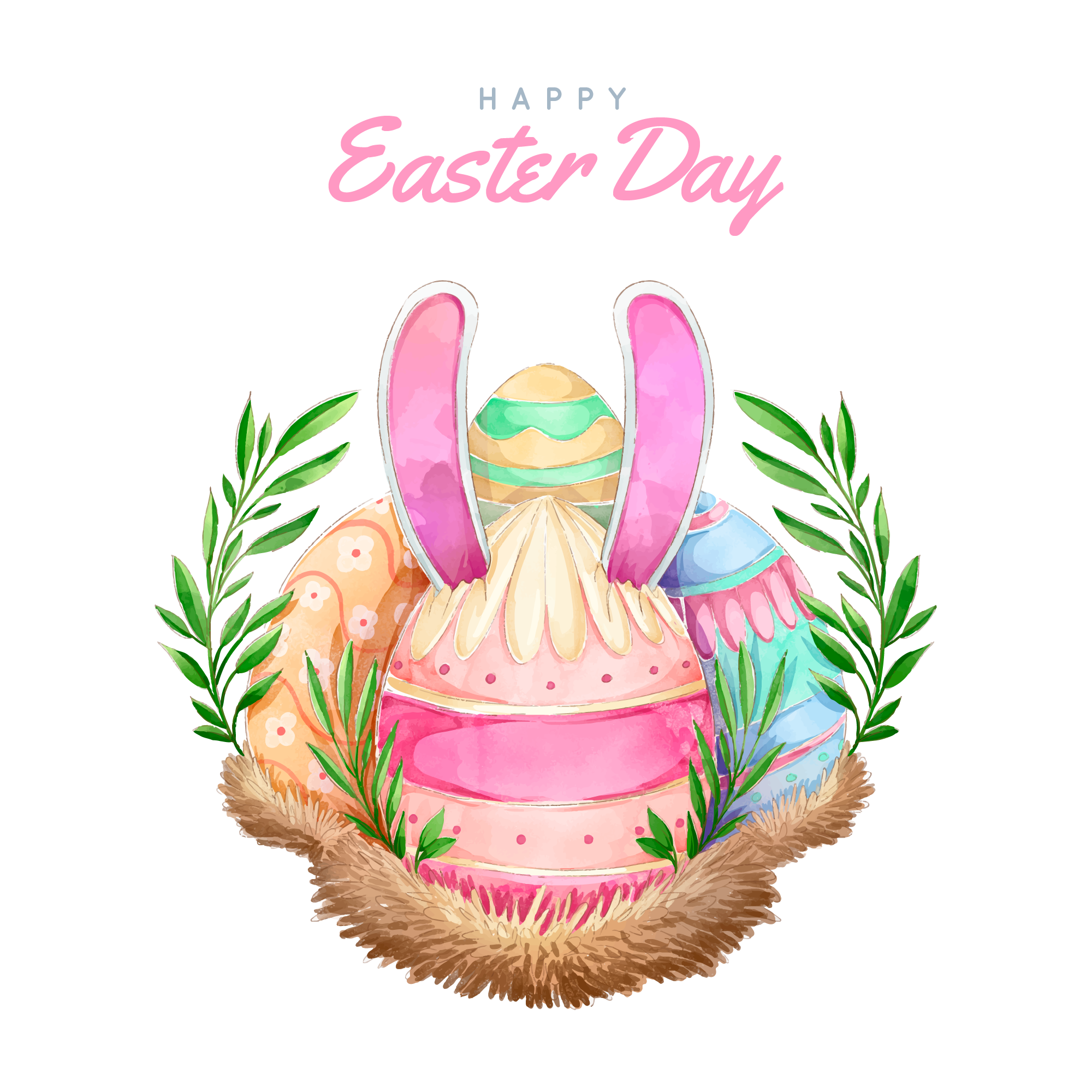 Easter 03 — Easter watercolour SVG cut file