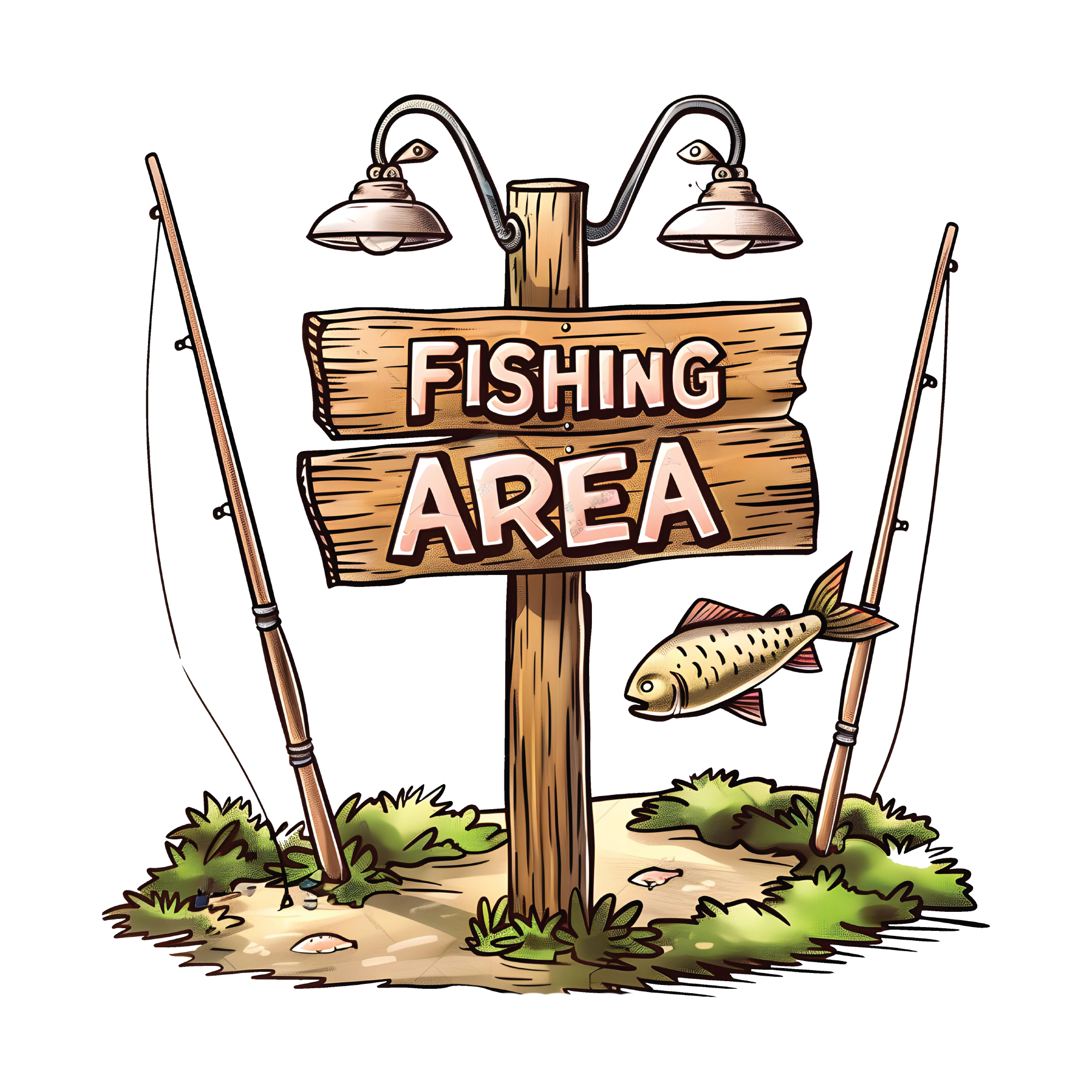 Fishing 20 — Fishing watercolour SVG cut file