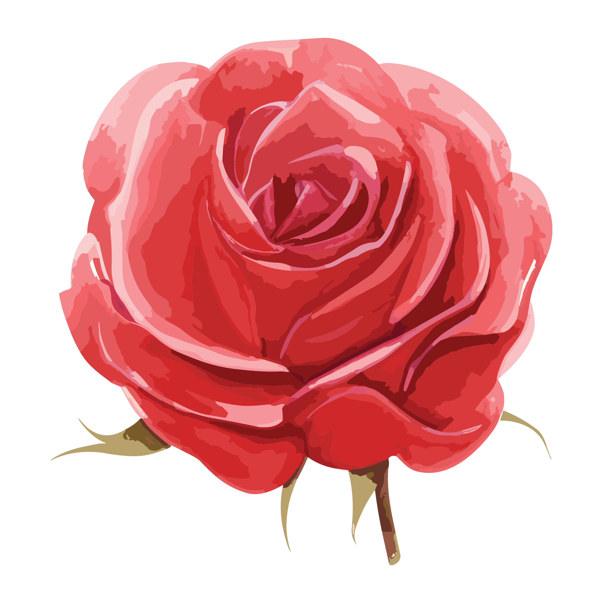 Flowers 02 — Flowers watercolour SVG cut file