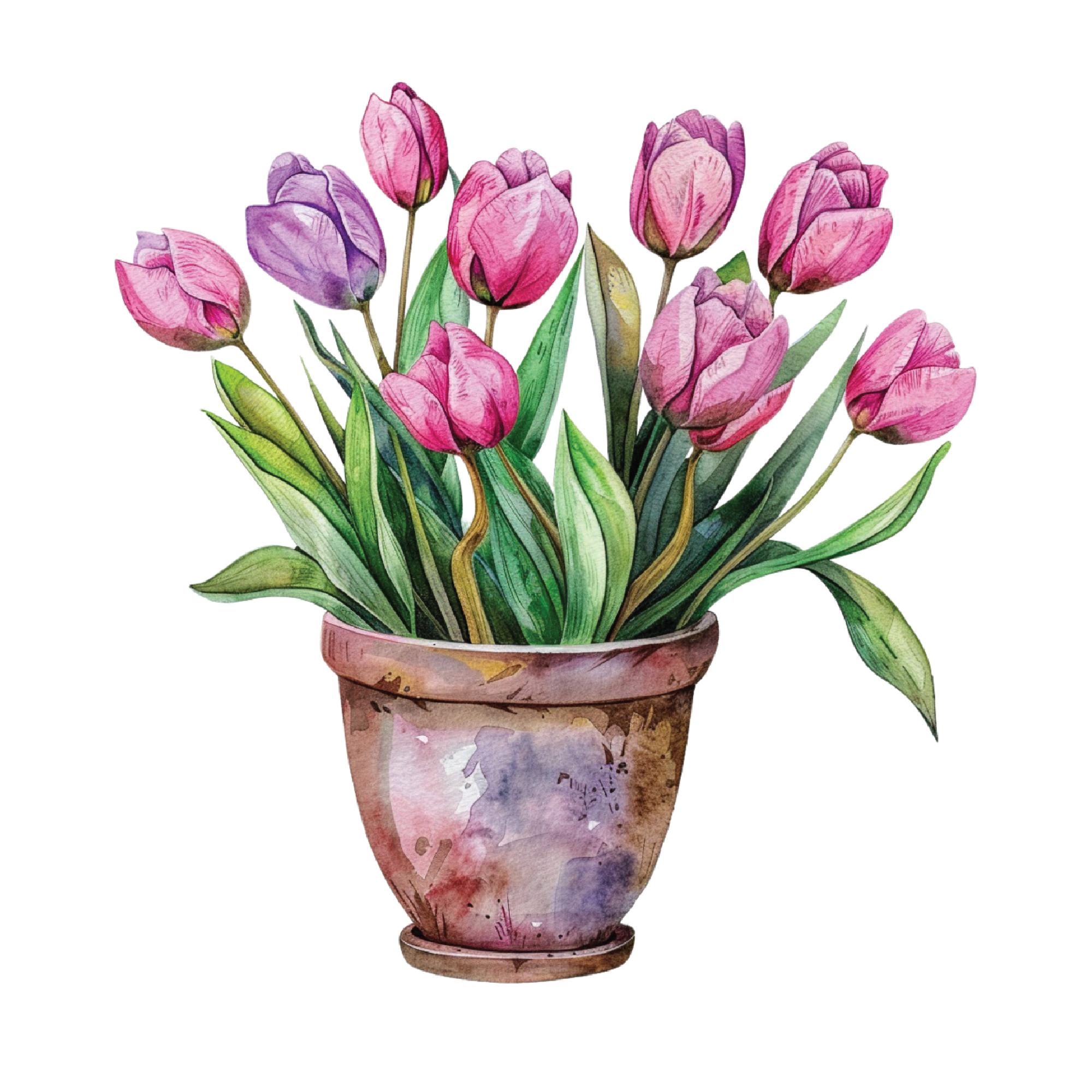 Flowers 18 — Flowers watercolour SVG cut file