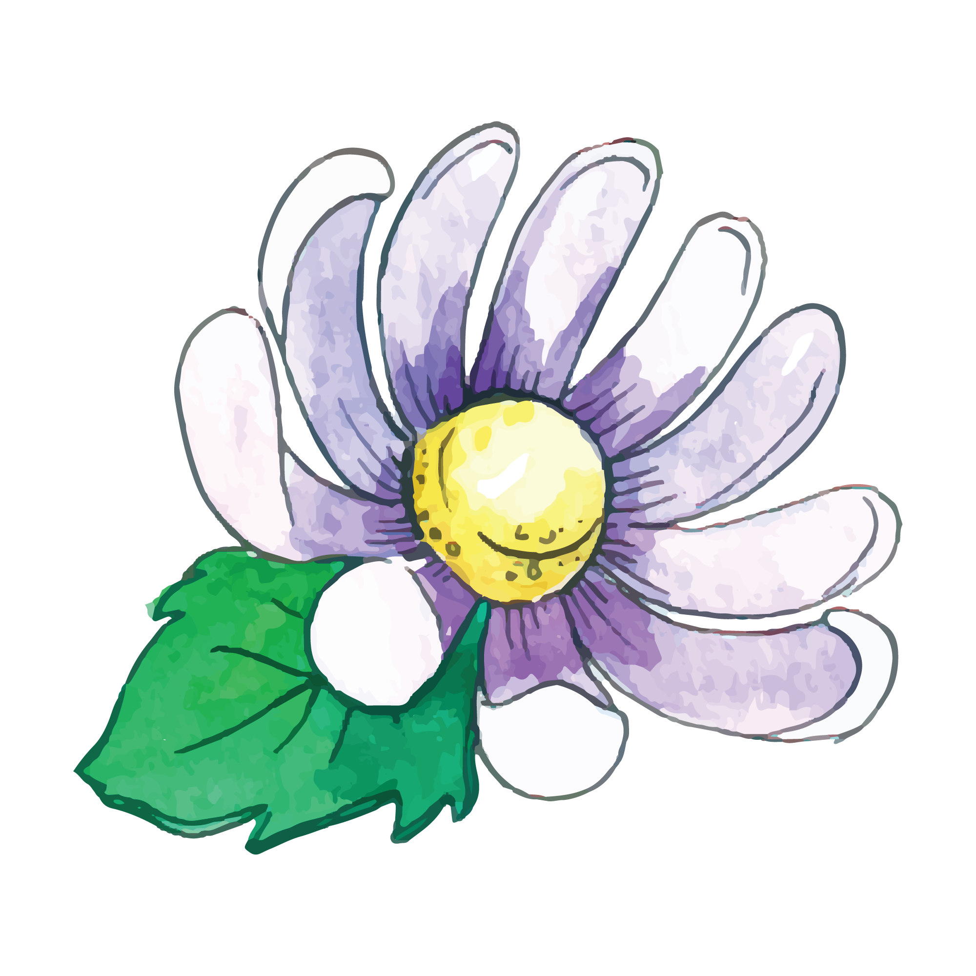 Flowers 20 — Flowers watercolour SVG cut file