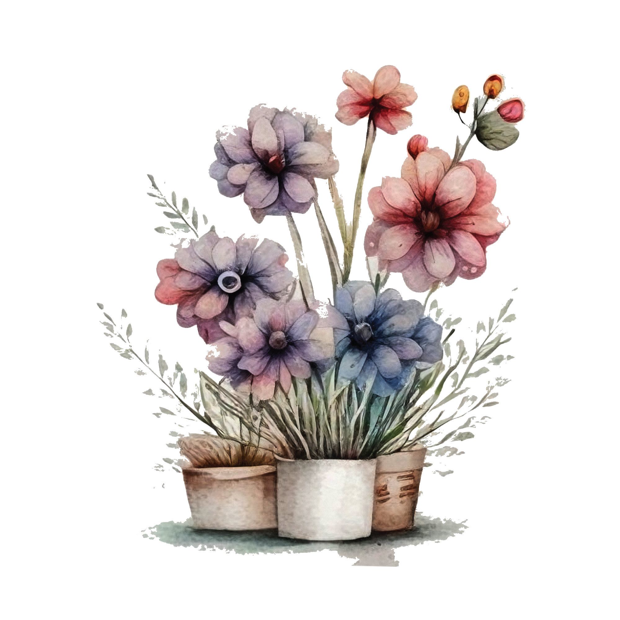 Flowers 22 — Flowers watercolour SVG cut file