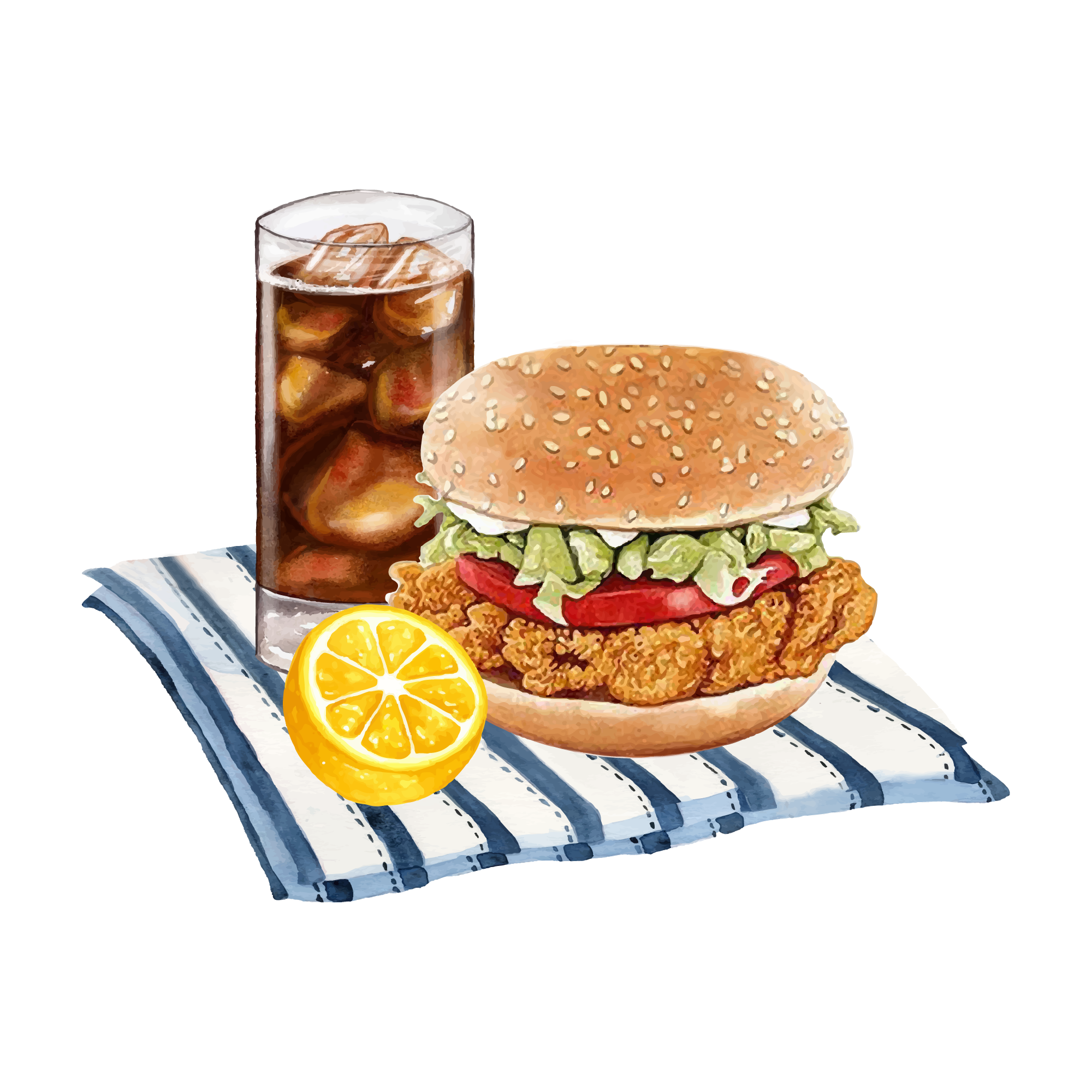Food 02 — Food watercolour SVG cut file