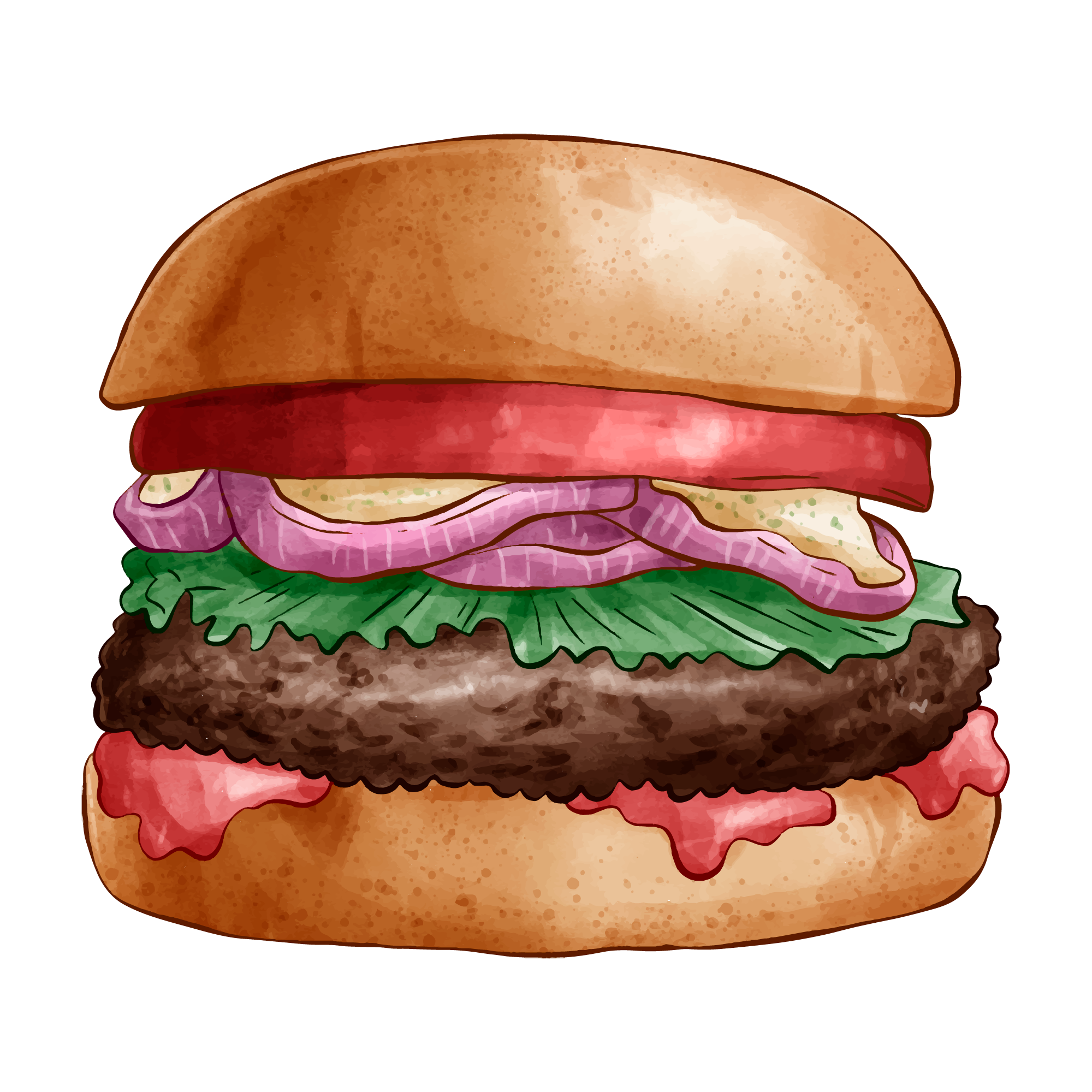 Food 17 — Food watercolour SVG cut file