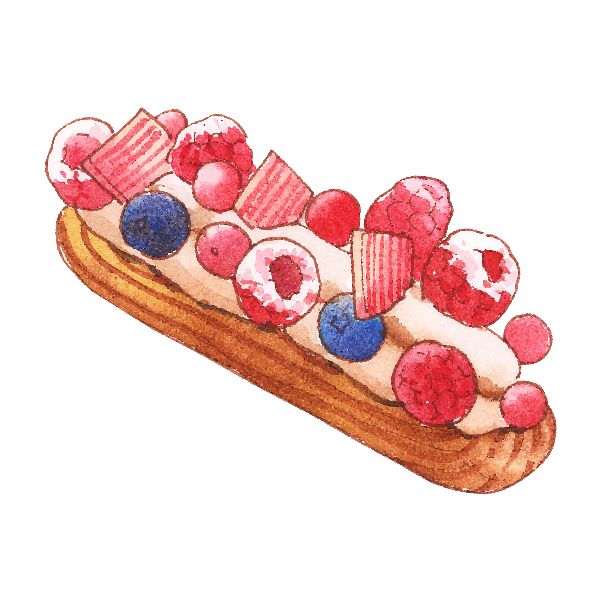 Food 47 — Food watercolour SVG cut file