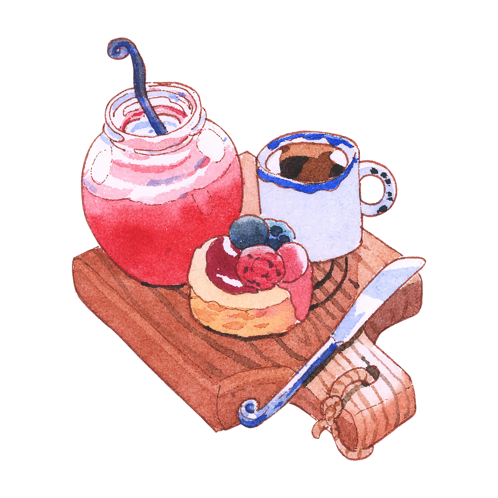Food 49 — Food watercolour SVG cut file