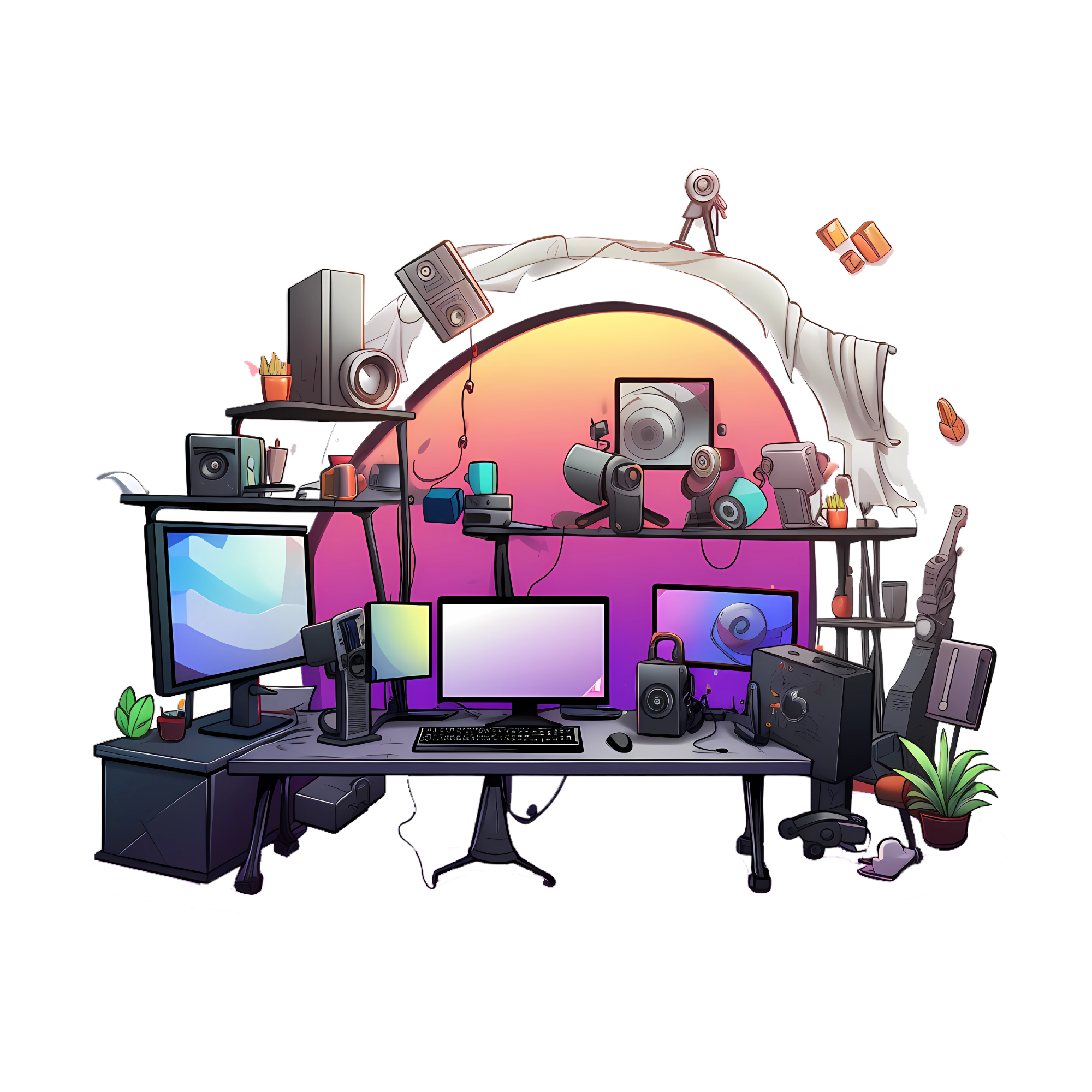Gaming 23 — Gaming watercolour SVG cut file
