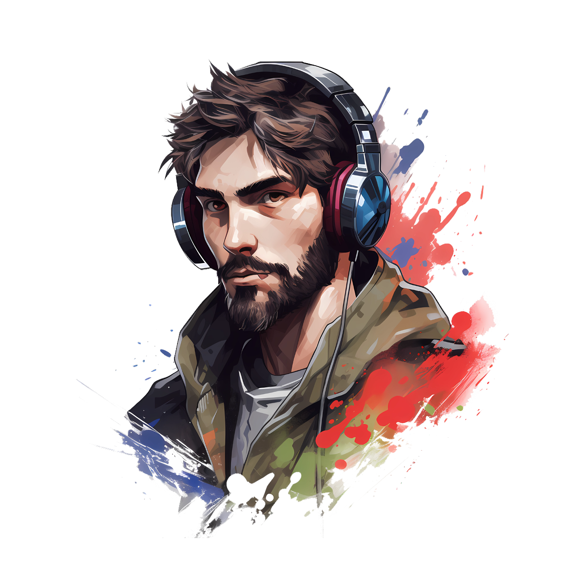 Gaming 25 — Gaming watercolour SVG cut file