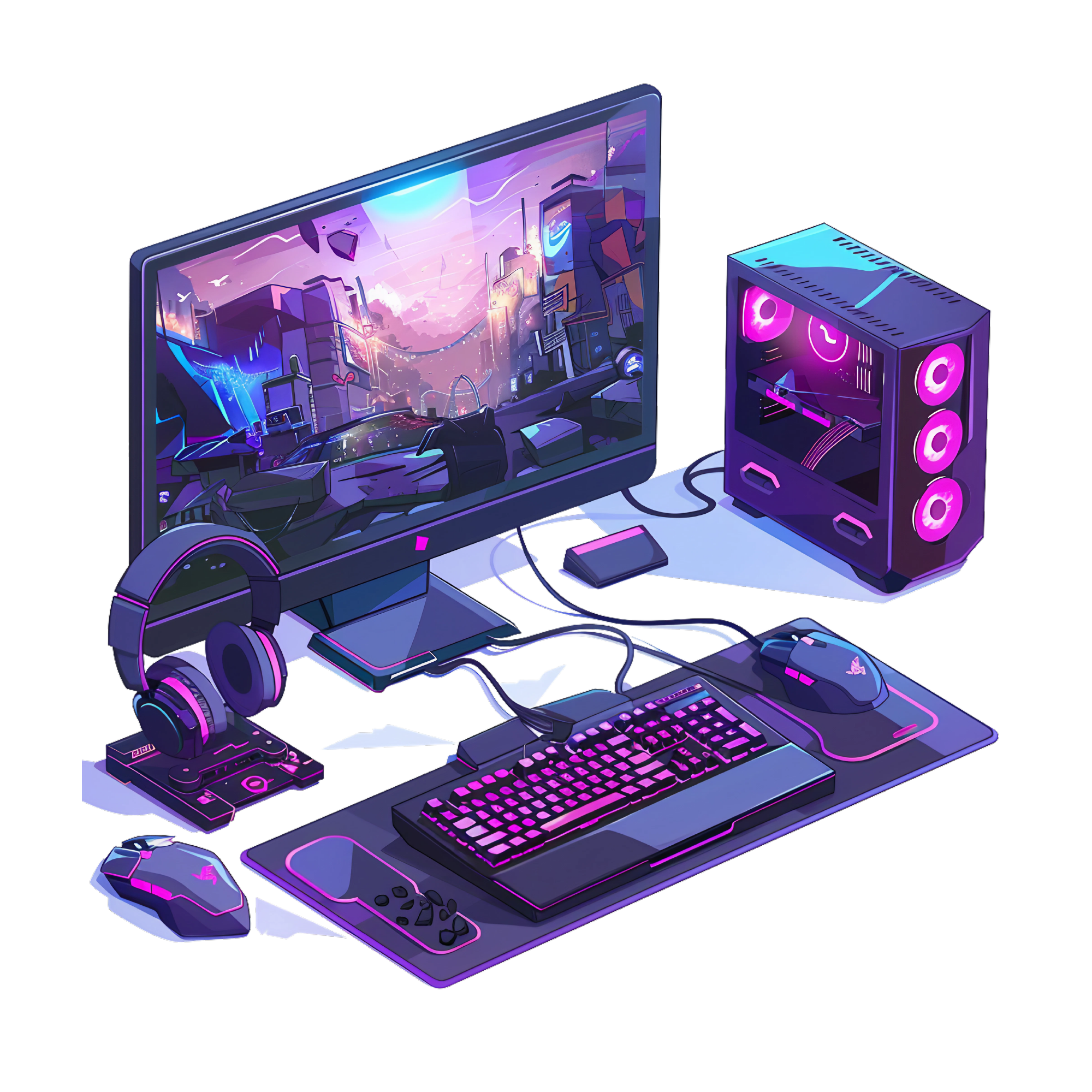 Gaming 40 — Gaming watercolour SVG cut file
