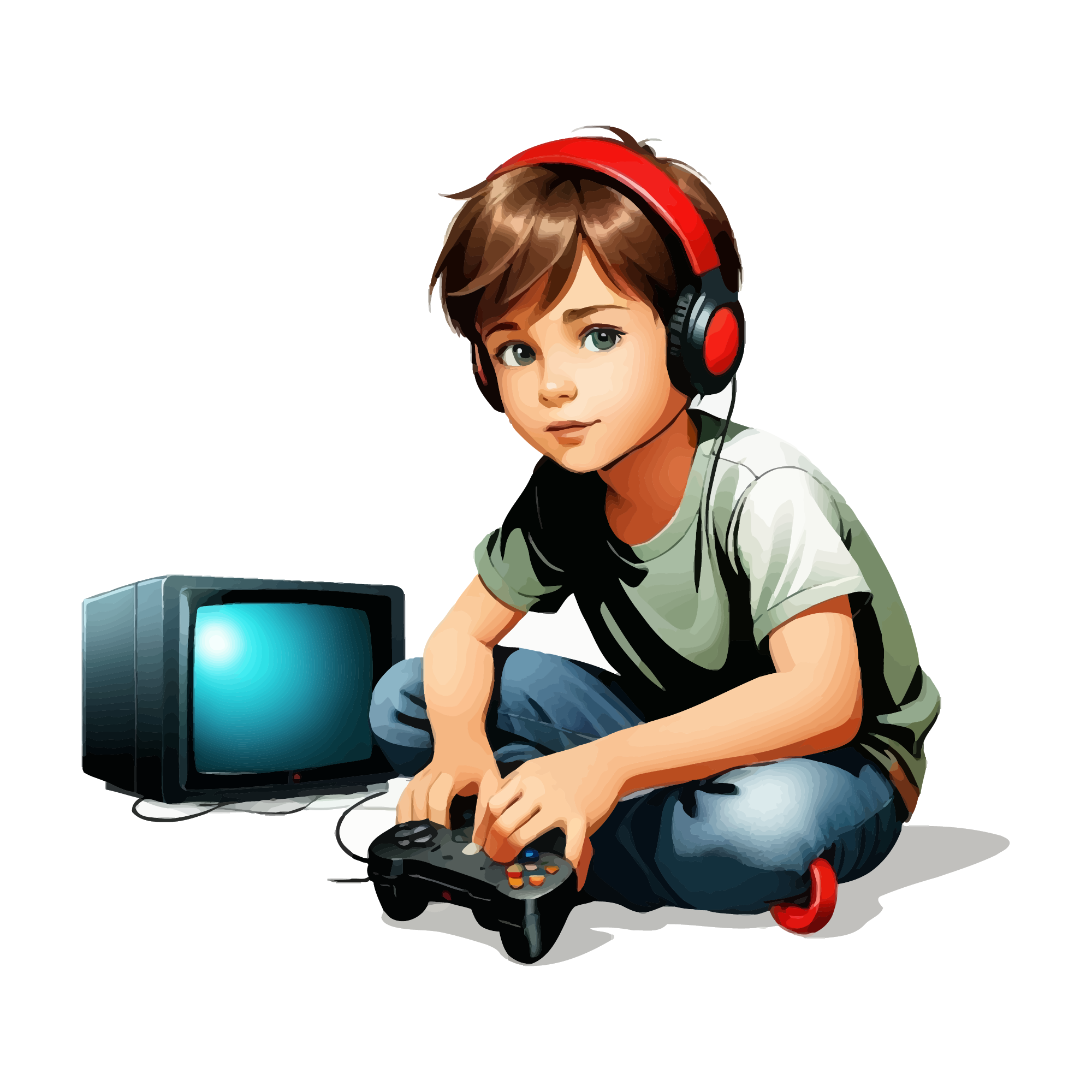 Gaming 49 — Gaming watercolour SVG cut file