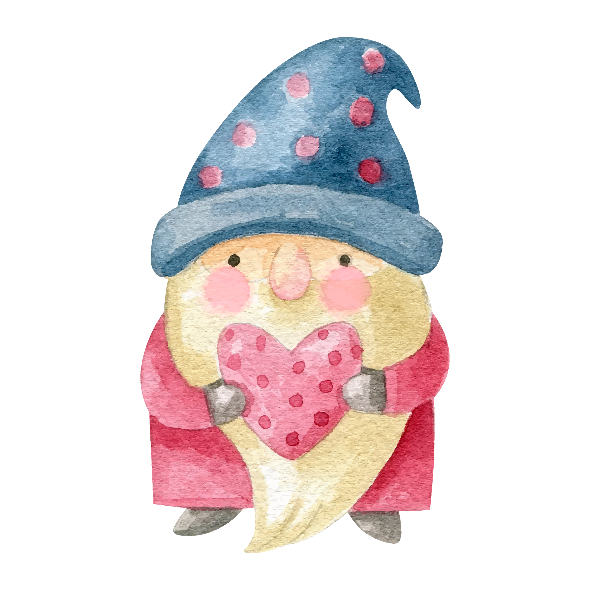 Gnome 17 — Gnome watercolour SVG cut file