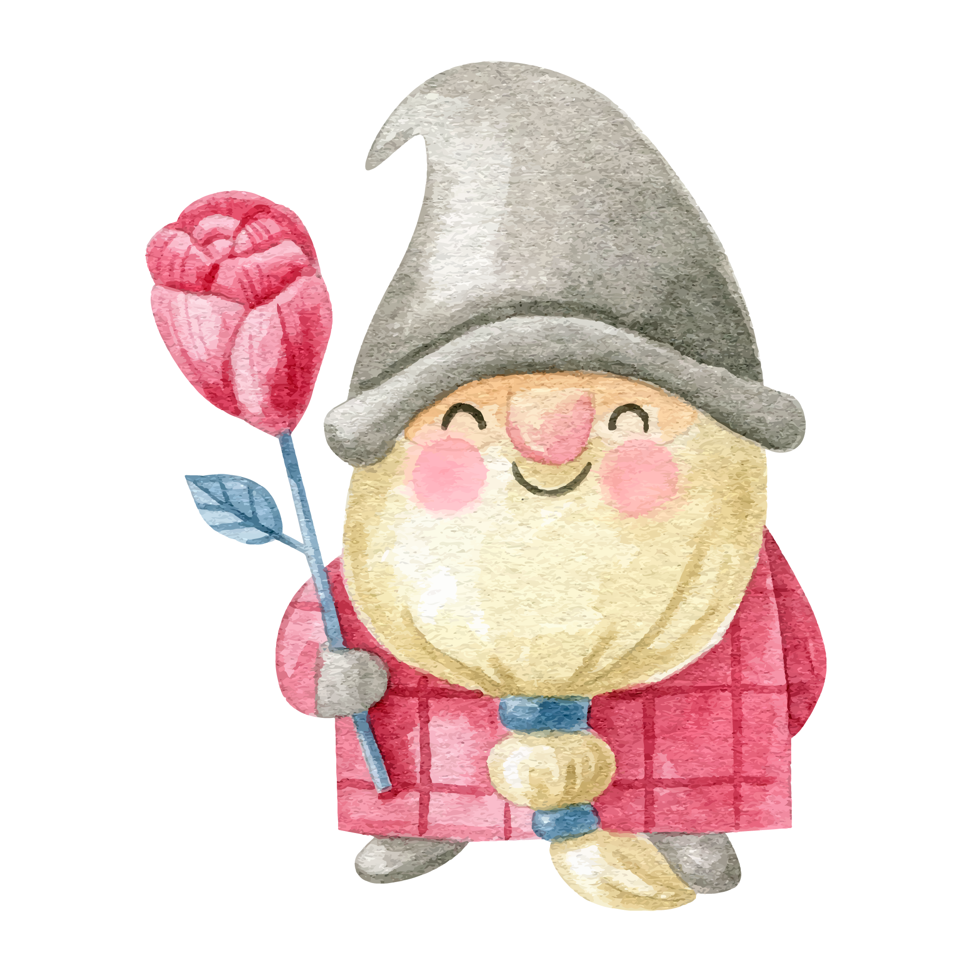 Gnome 18 — Gnome watercolour SVG cut file