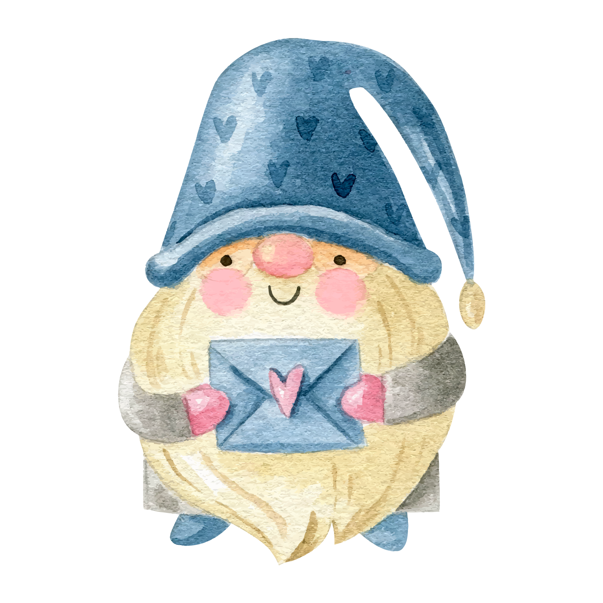 Gnome 19 — Gnome watercolour SVG cut file