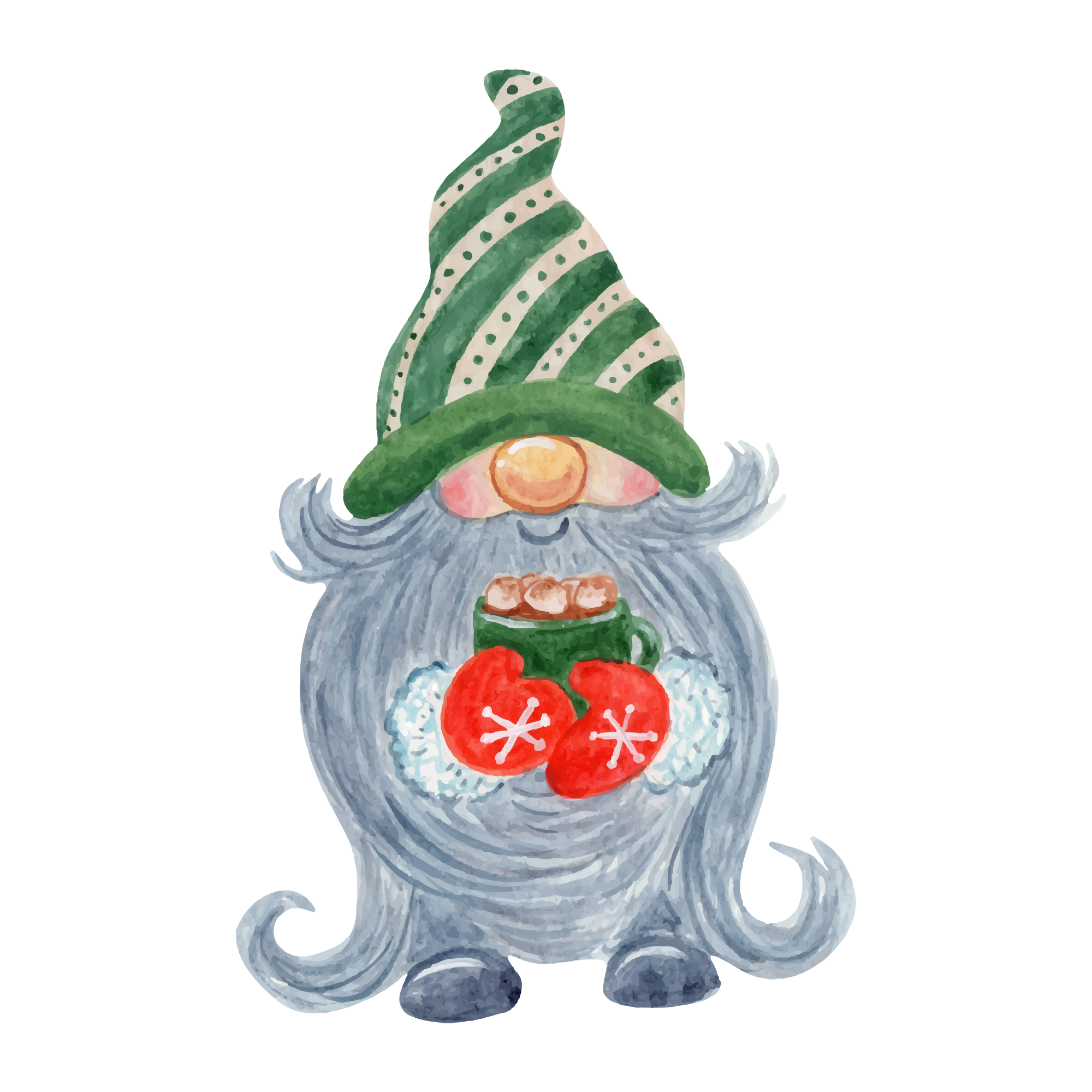 Gnome 22 — Gnome watercolour SVG cut file