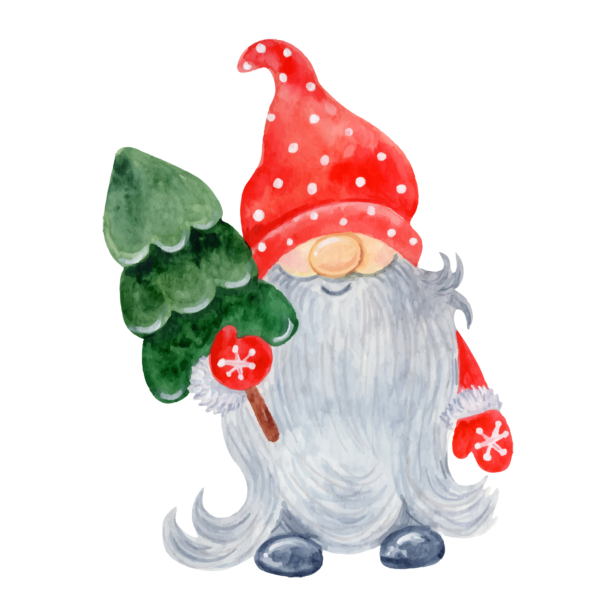 Gnome 23 — Gnome watercolour SVG cut file