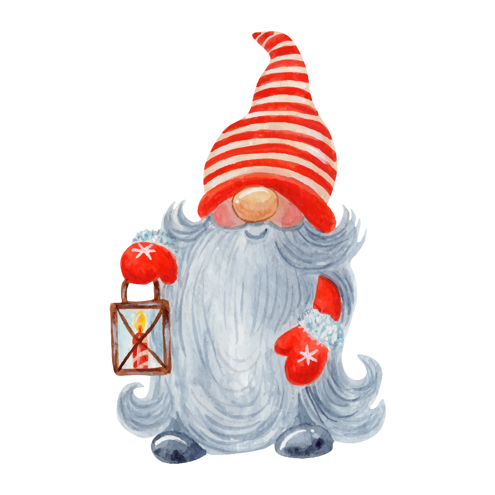 Gnome 24 — Gnome watercolour SVG cut file