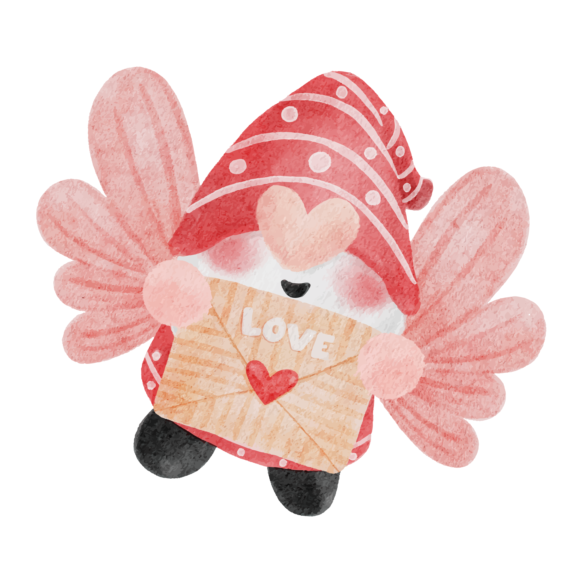 Gnome 25 — Gnome watercolour SVG cut file