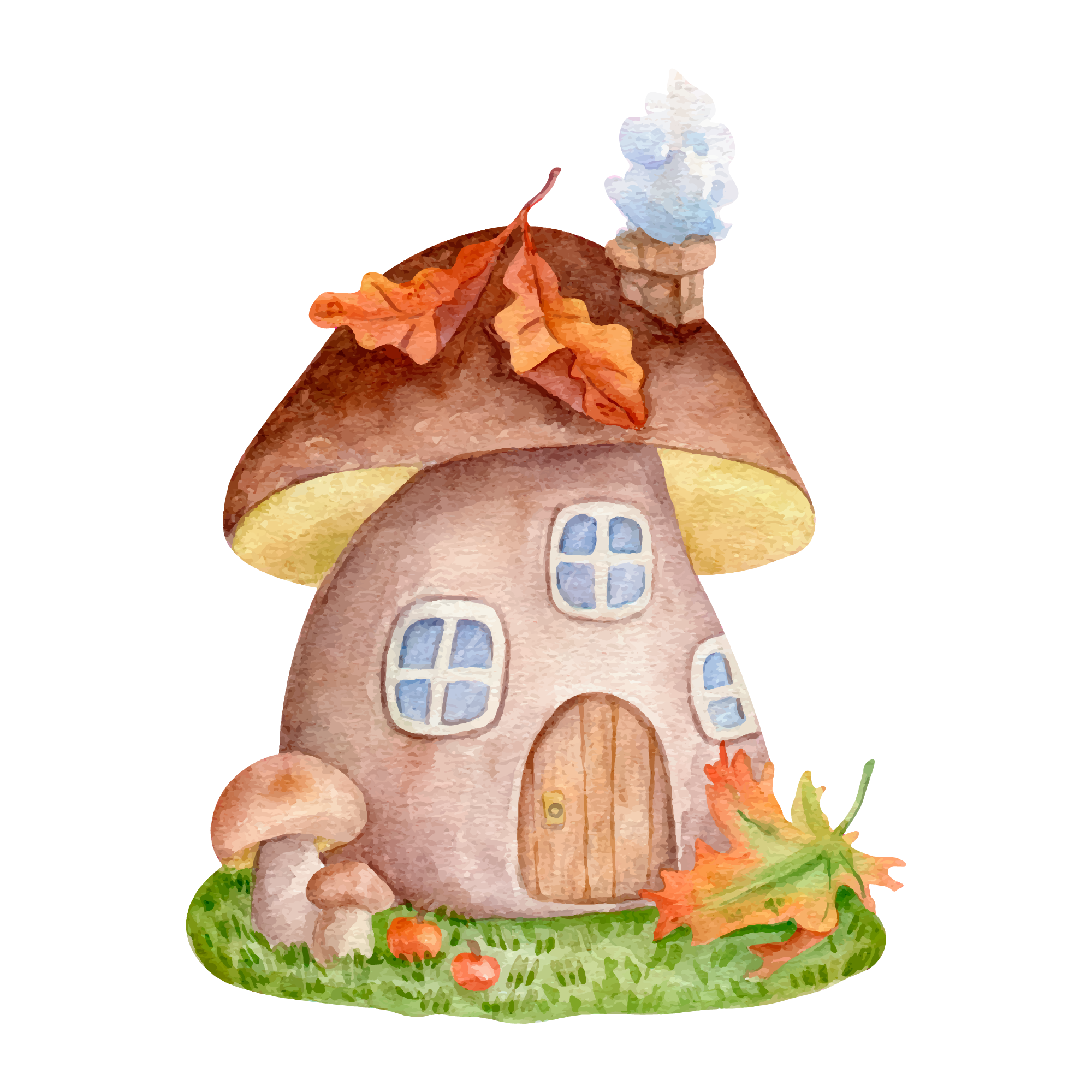 Gnome 27 — Gnome watercolour SVG cut file