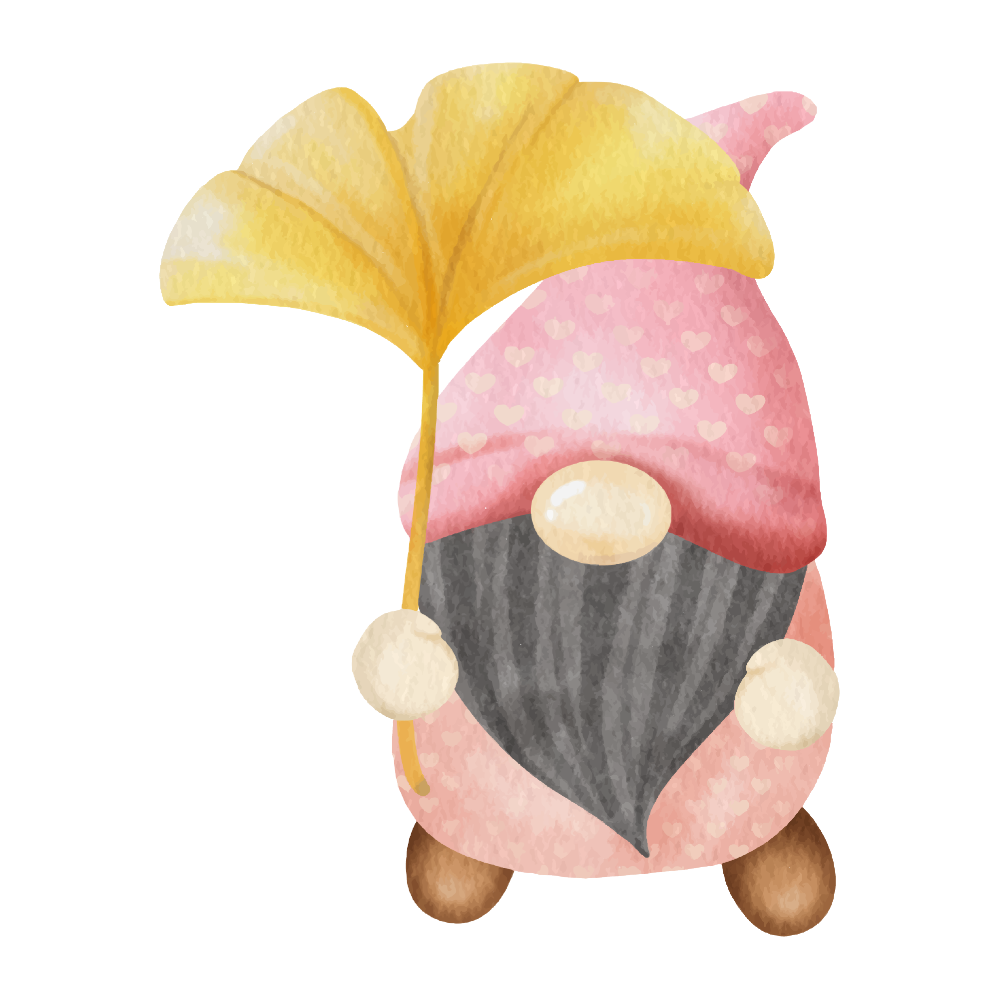 Gnome 31 — Gnome watercolour SVG cut file
